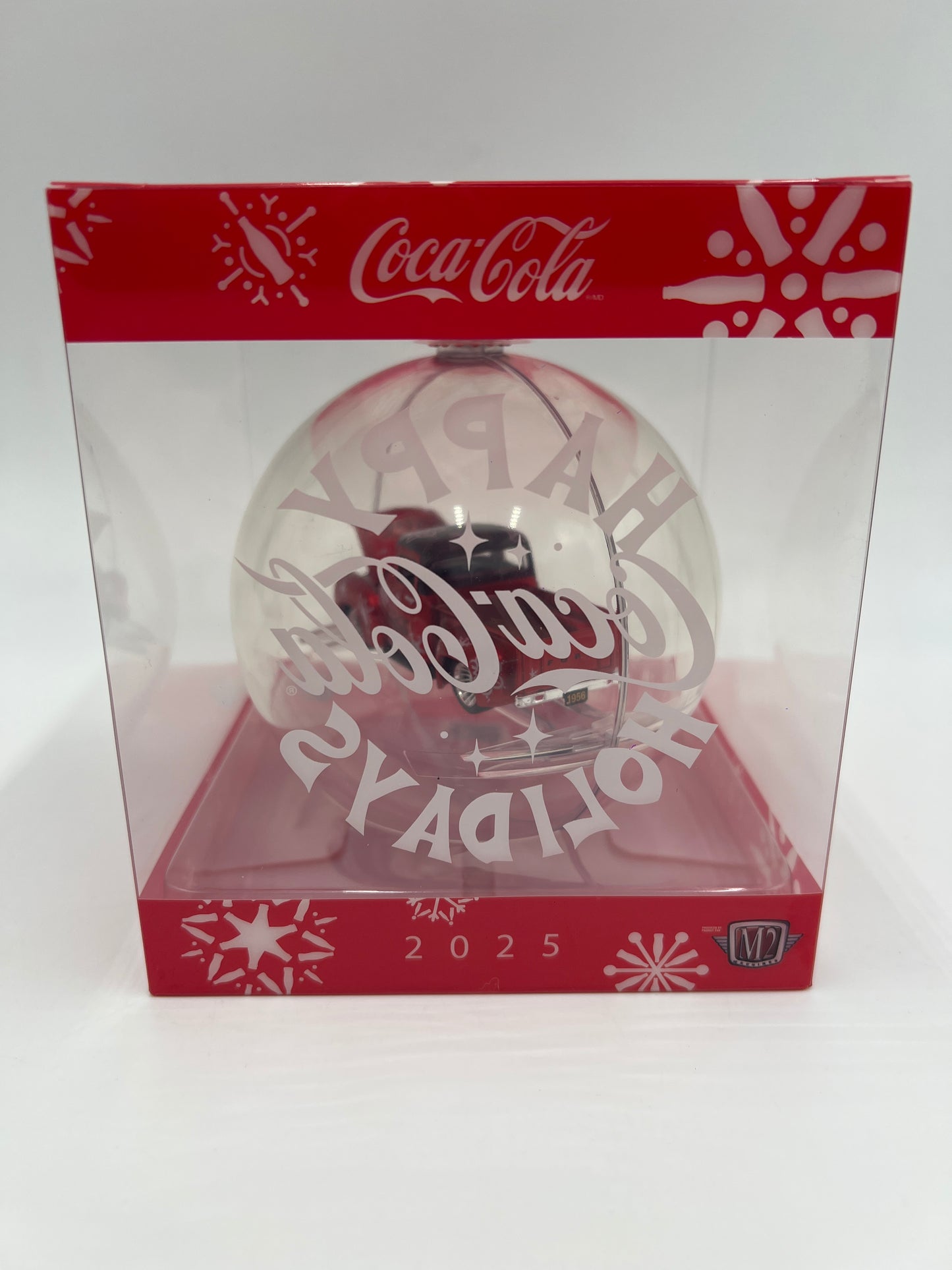 2025 M2 Machines Coca Cola Holiday Christmas Ornaments 1956 Ford F-100 Truck Red