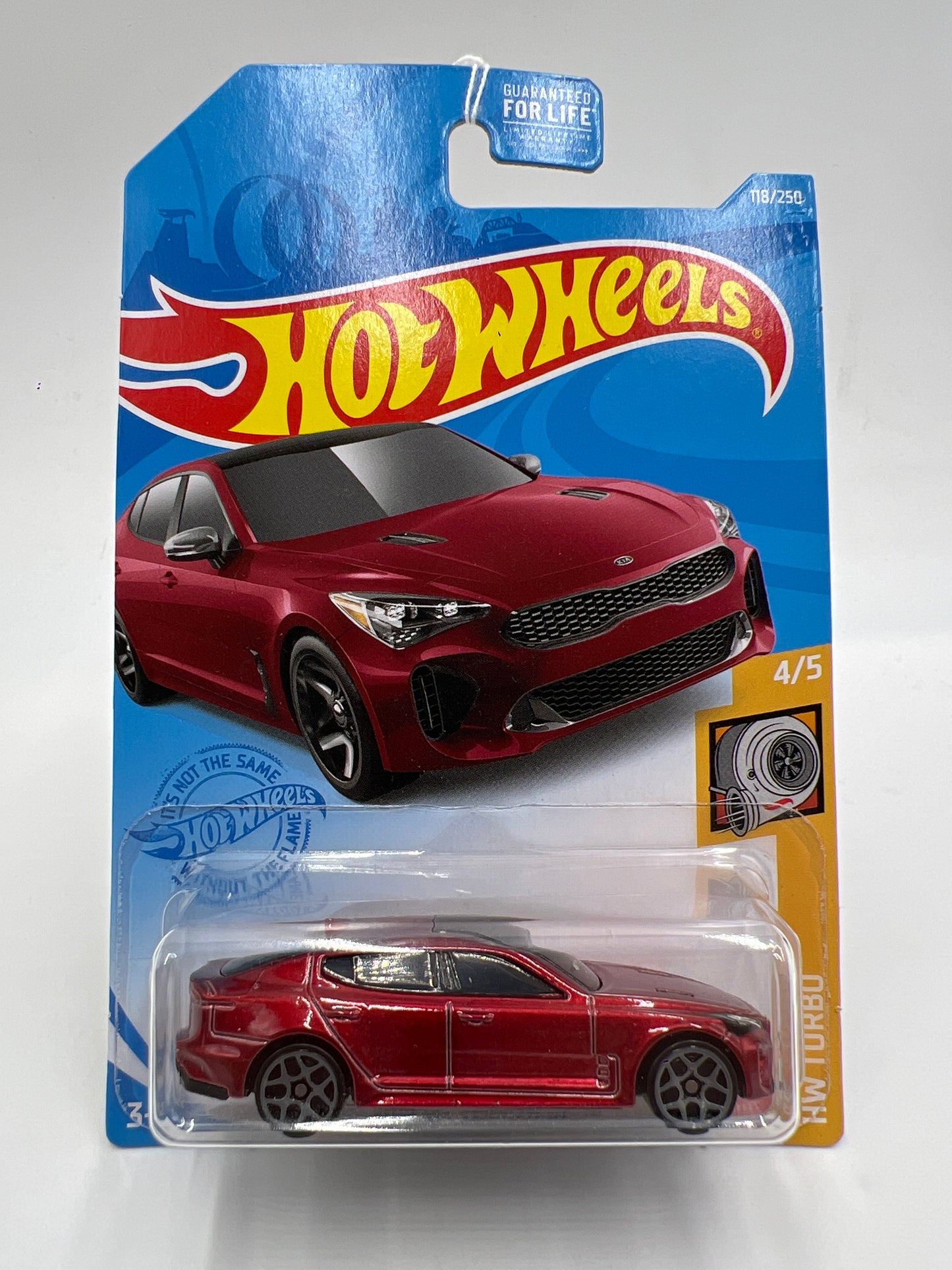 2021 Hot Wheels Turbo #118 2019 Kia Stinger GT Red
