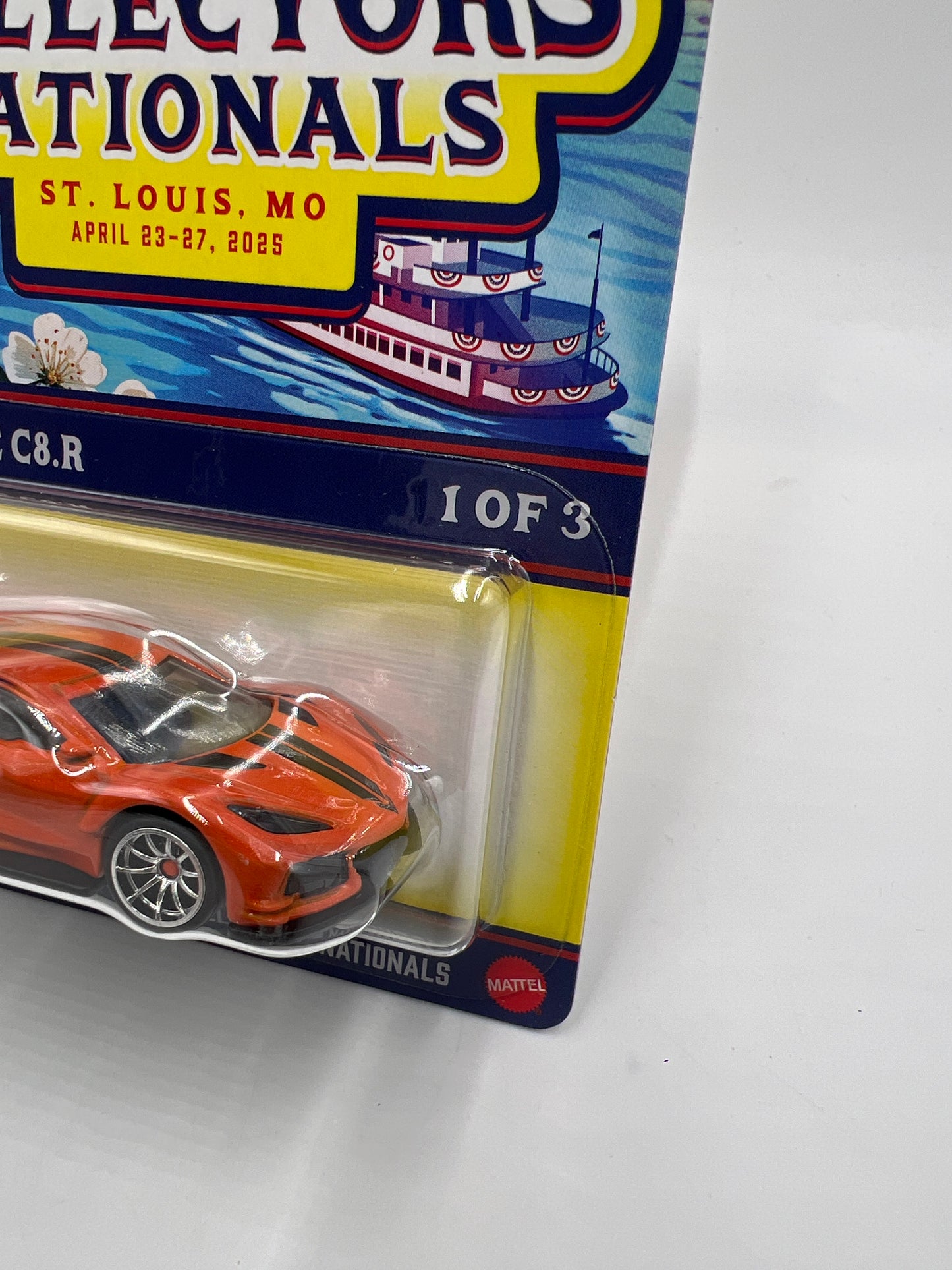 2025 Hot Wheels 25th Annual Collectors Nationals 1262/6200 Corvette C8.R Orange W/Protector