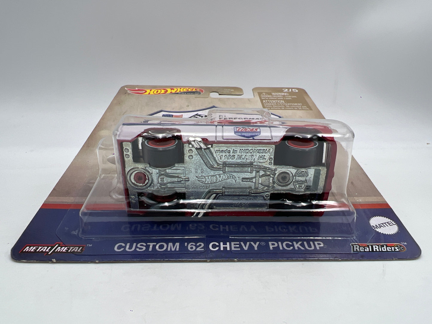 Hot Wheels Premium Vintage Oil #2 Lucas Oil Custom 62 Chevy Pickup W/Protector
