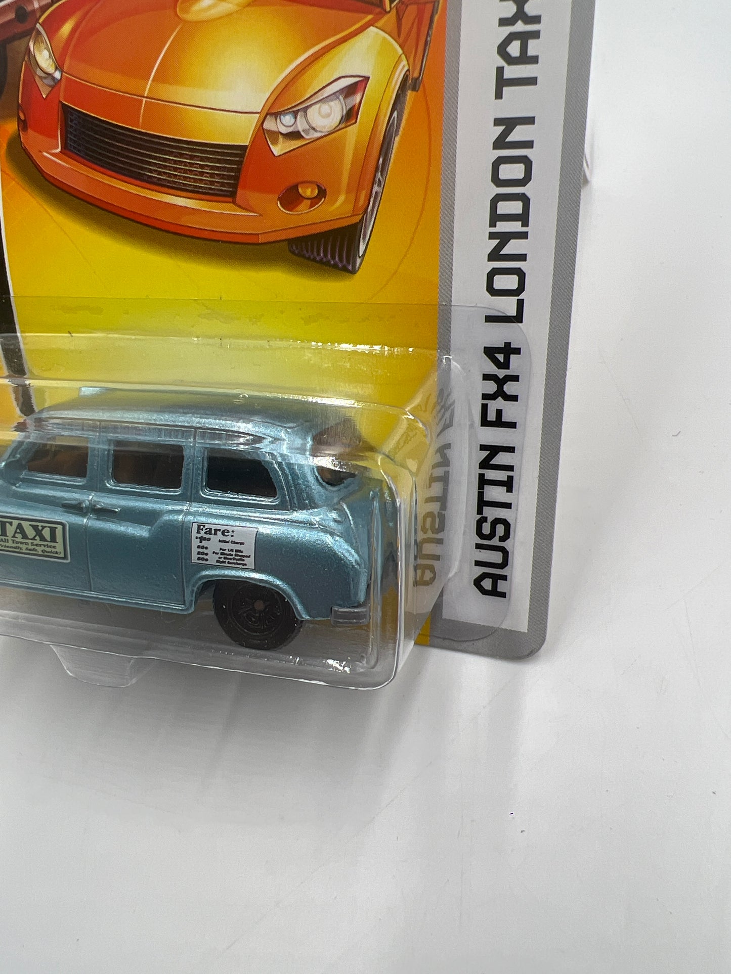 Matchbox MBX Metal Austin FX4 London Taxi Blue #33 (Bad J Hook) 67C