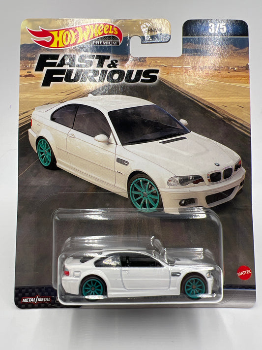 Hot Wheels Premium Fast & Furious #3 BMW M3 E46 White 248C