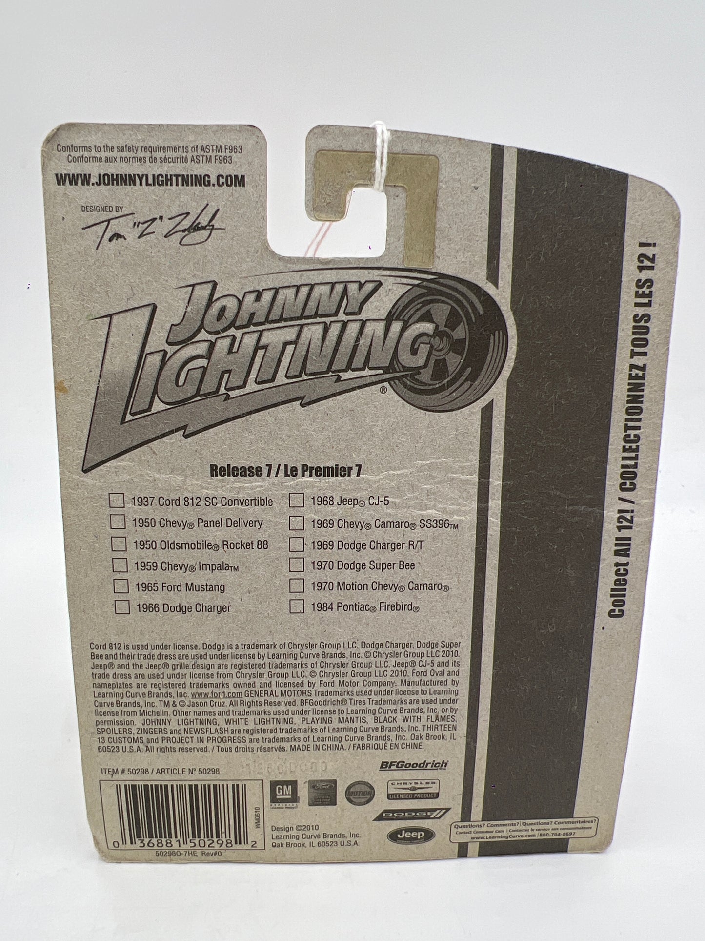 Johnny Lightning Small Card 1984 Pontiac Firebird 217B