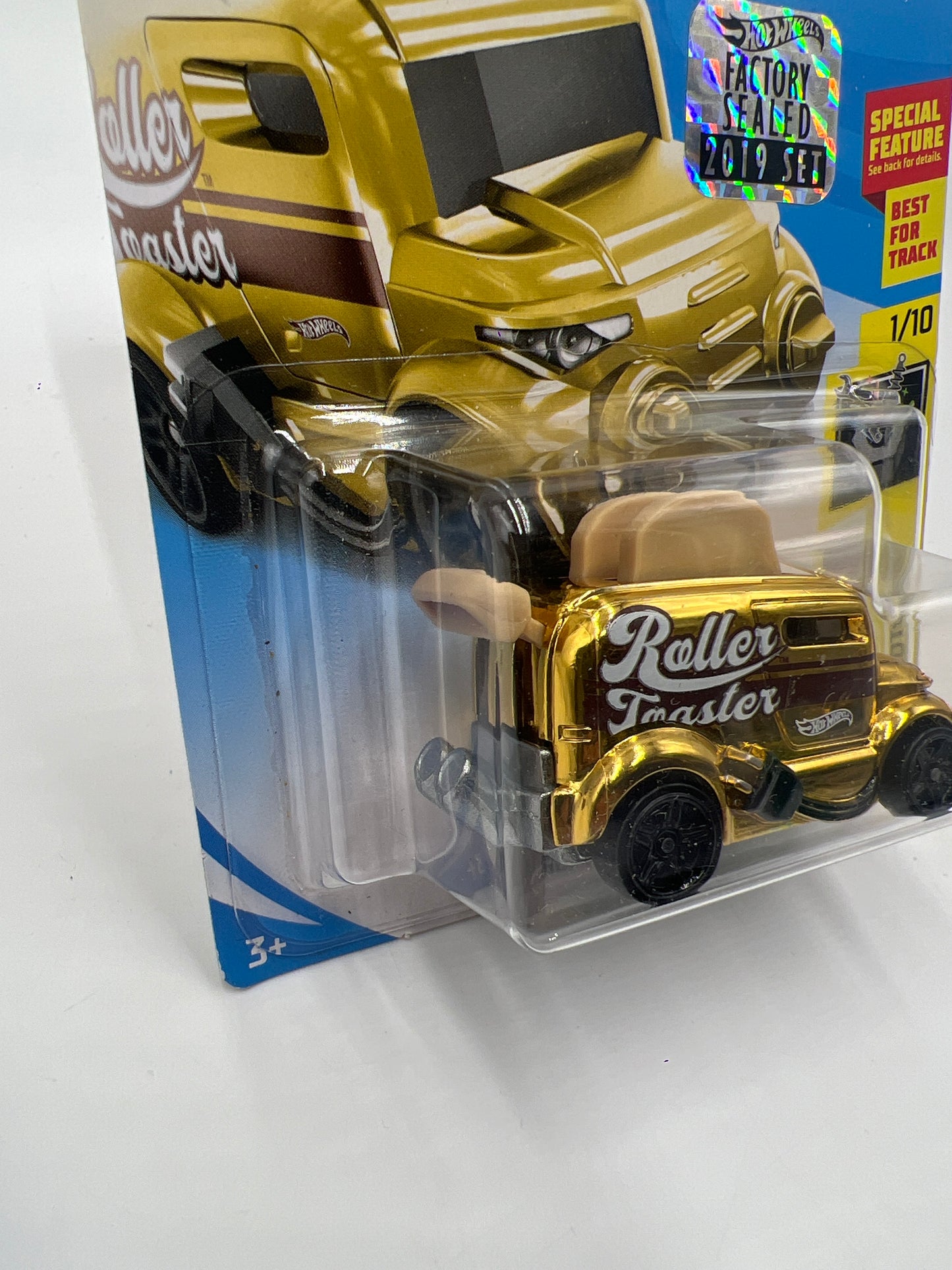 2019 Hot Wheels #24 Roller Toaster Golden Factory Sealed W/Protector