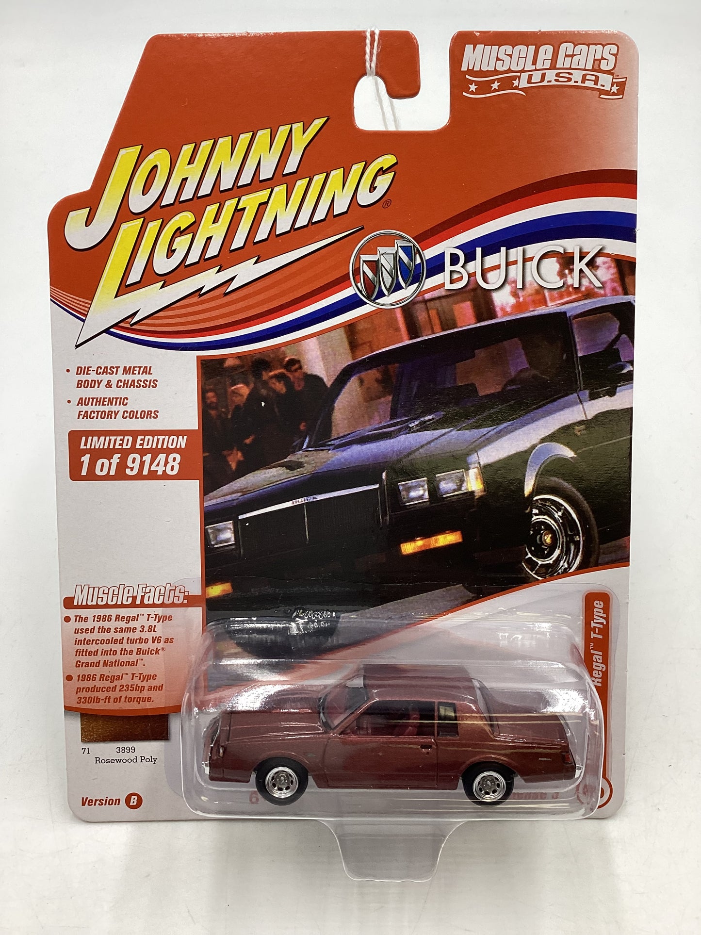 Johnny Lightning Muscle Cars USA 1986 Buick Regal T-Type 228A