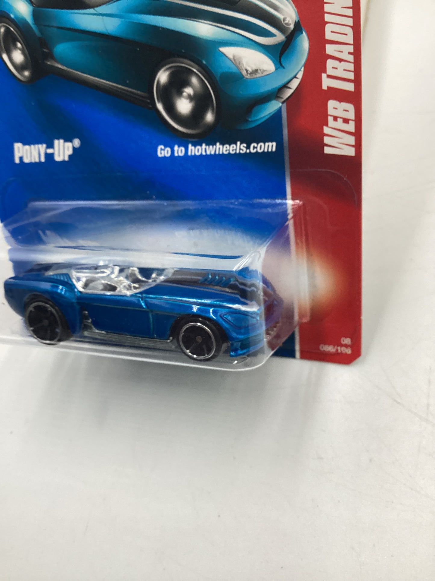 2008 Hot Wheels Web Trading Cars #86 Pony-Up Blue AA2