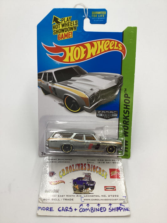 2014 Hot Wheels #245 Zamac 010 70 Chevelle SS Wagon Hurst