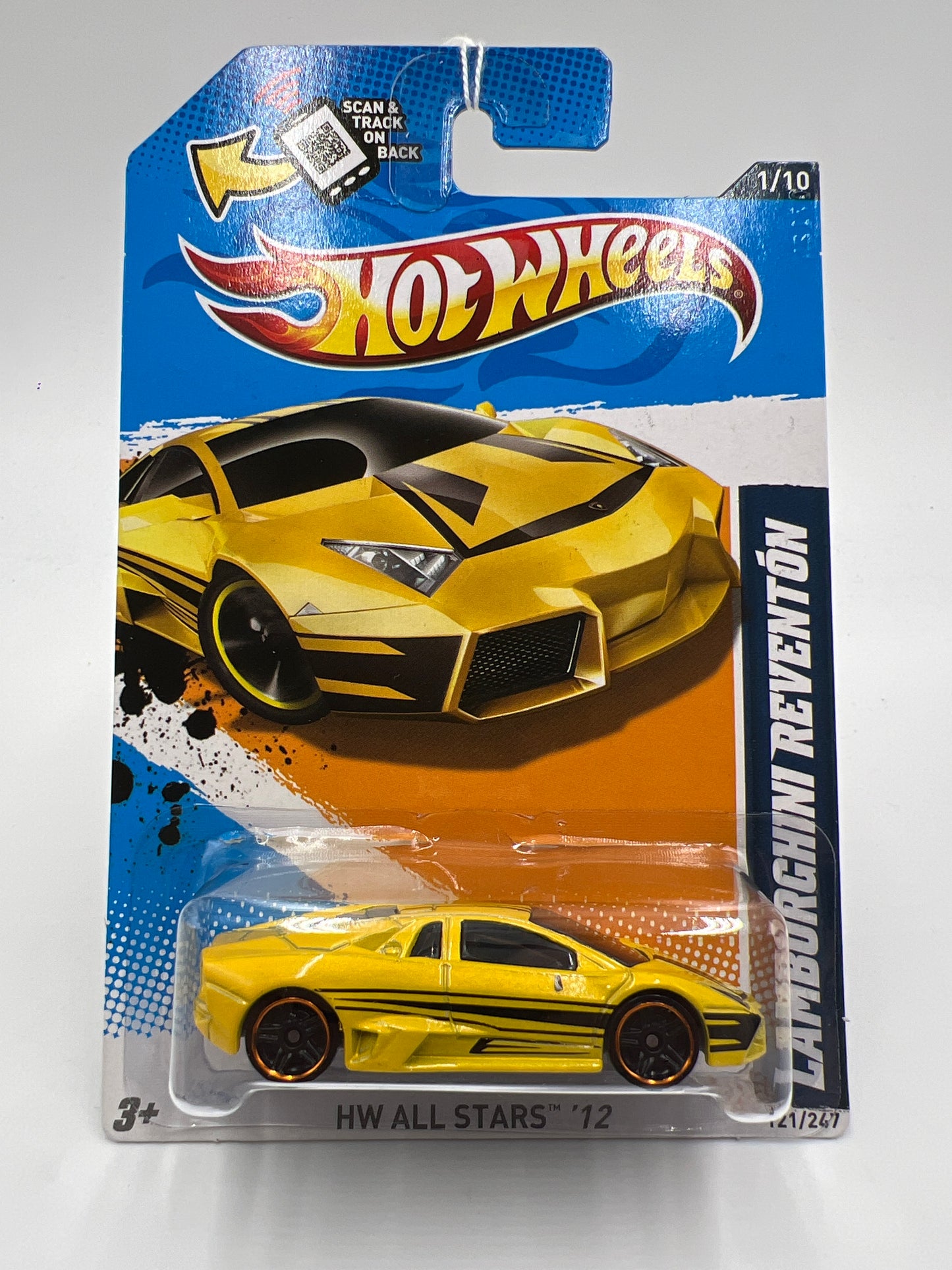 2012 Hot Wheels HW All Stars #121 Lamborghini Reventon Yellow