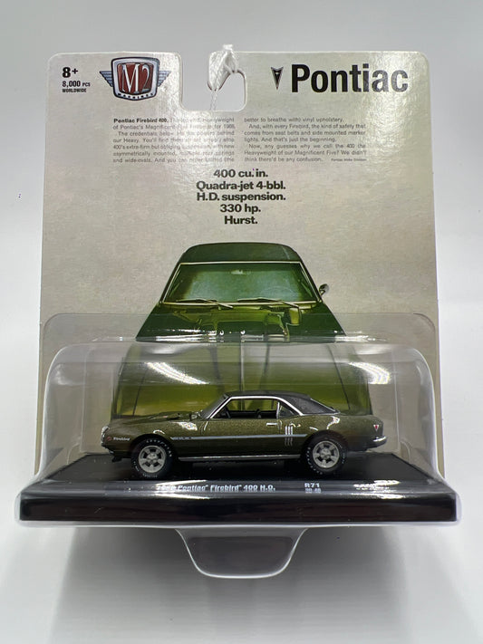M2 Machines Auto-Drivers 1968 Pontiac Firebird 400 H.O. Green R71 188P
