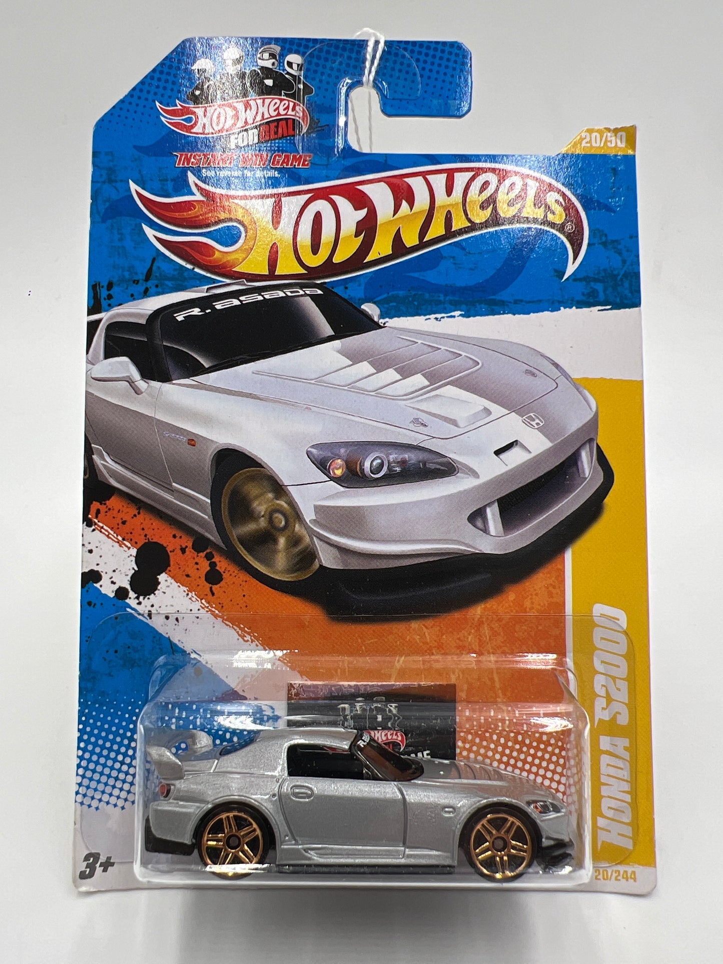2011 Hot Wheels New Models #20 Instant Win Card Honda S2000 Silver 79A