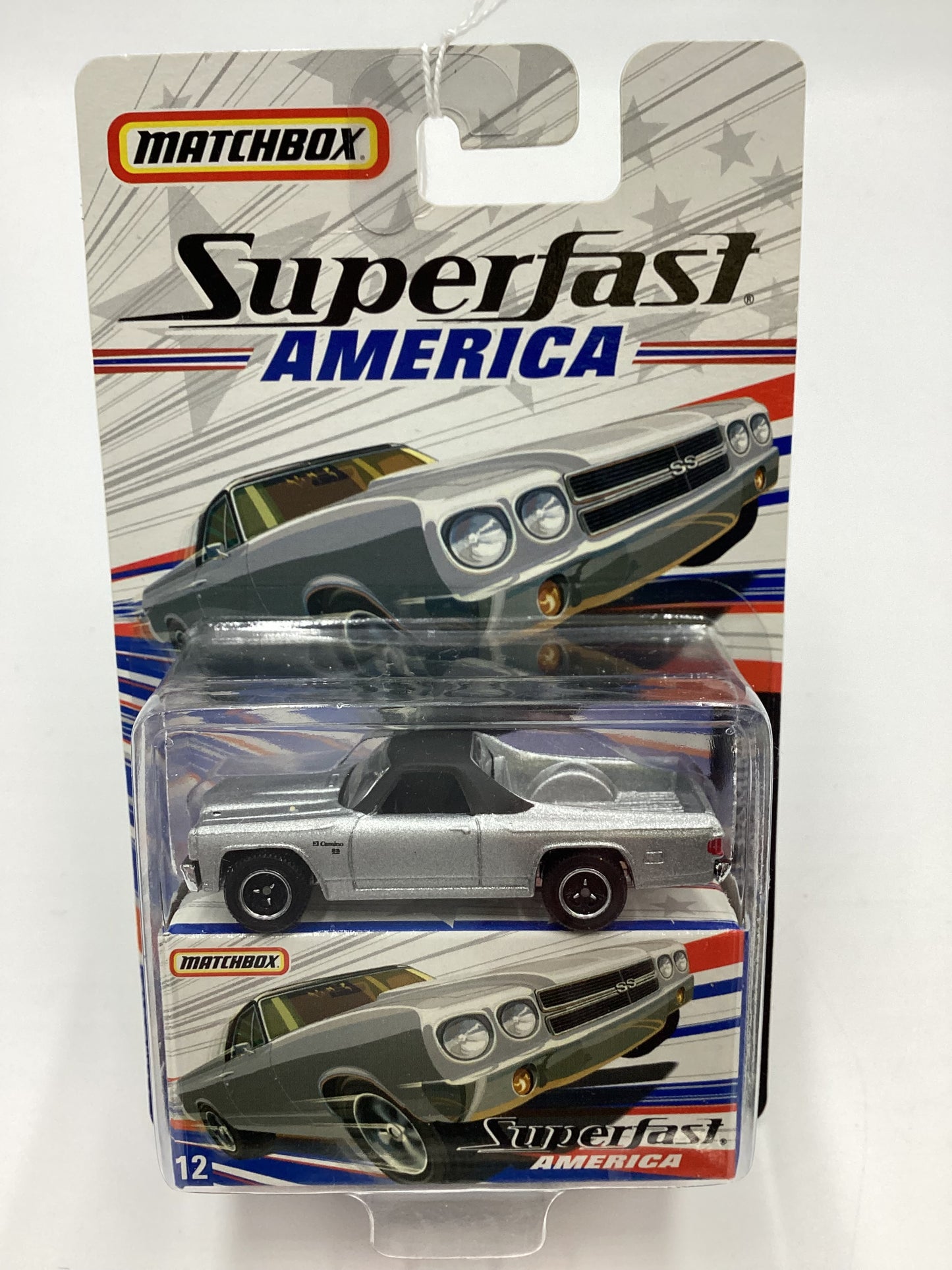 Matchbox Superfast America #12 1970 El Camino Silver 173C