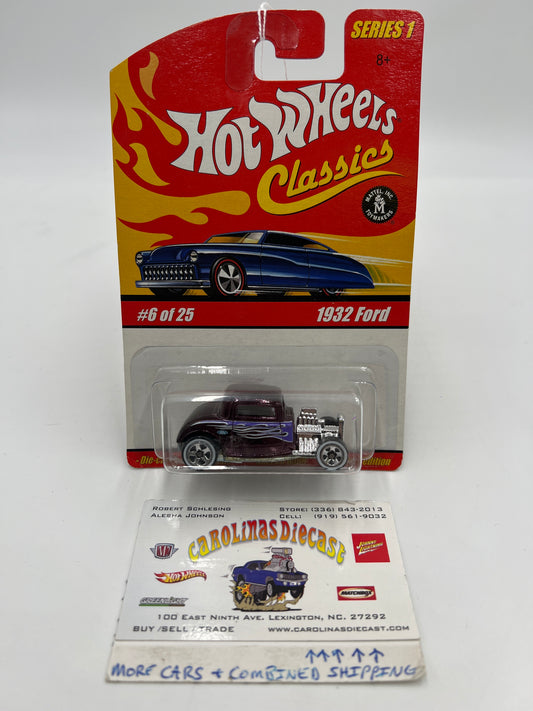 Hot Wheels Classics Series 1 #6 1932 Ford Purple