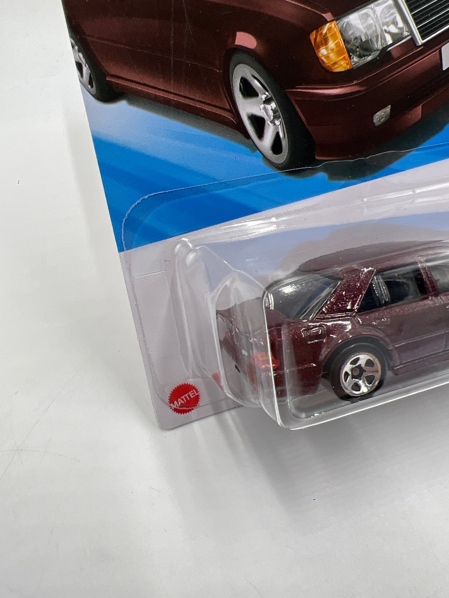 2025 Hot Wheels F Case Target Red Edition #52 Mercedes-Benz 500 E Burgundy 149D