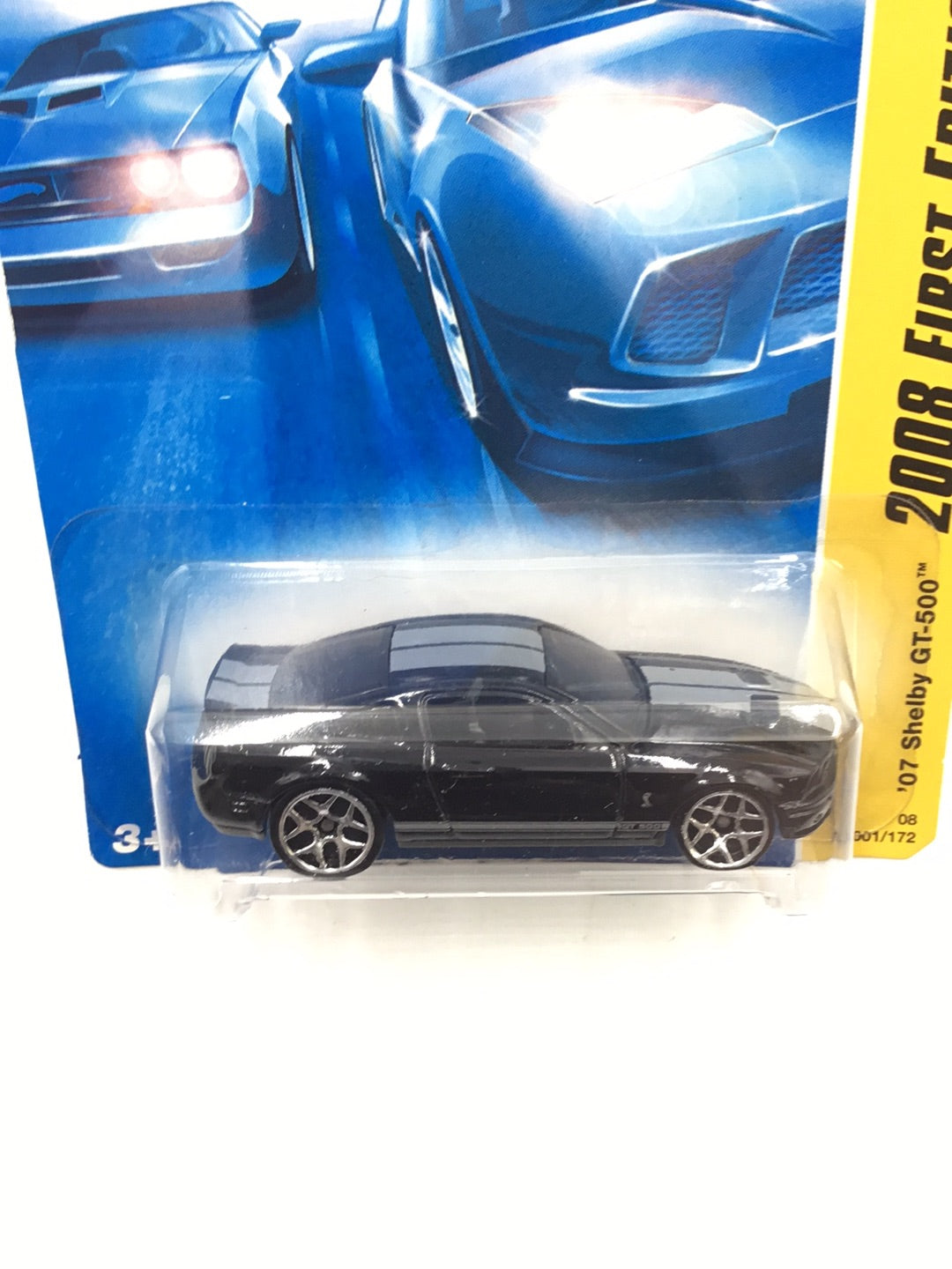 2008 Hot wheels #1 Shelby GT-500 black JJ4