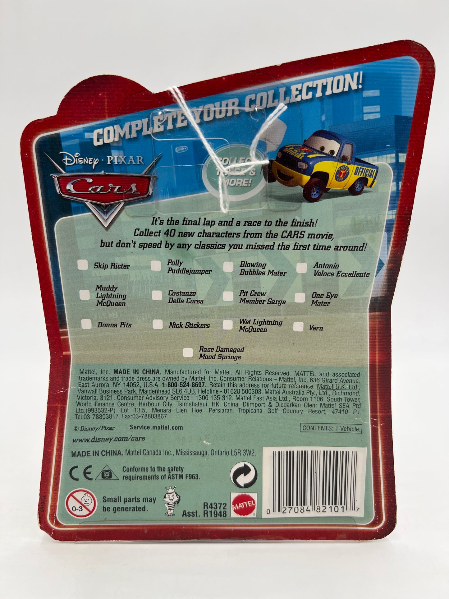 Disney Pixar Cars Target Exclusive Final Lap Collection #107 Muddy Lightning McQueen
