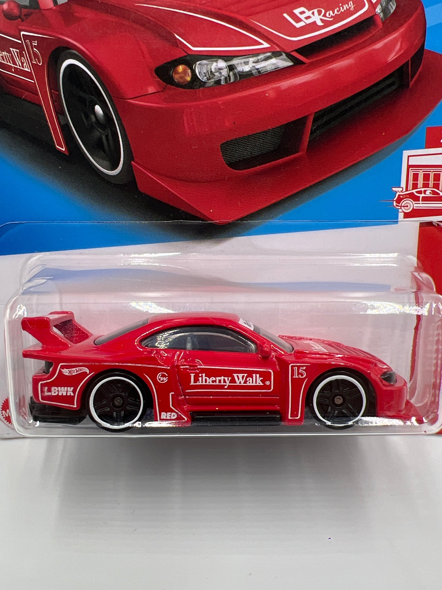 2023 Hot Wheels Target Red Edition #17 LB Super Silhouette Nissan Silvia S15 W/Protector See Desc