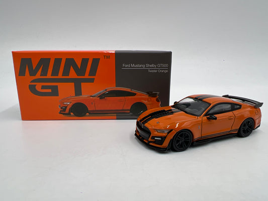 Mini GT MiJo Exclusive #505 Ford Mustang Shelby GT500 Twister Orange