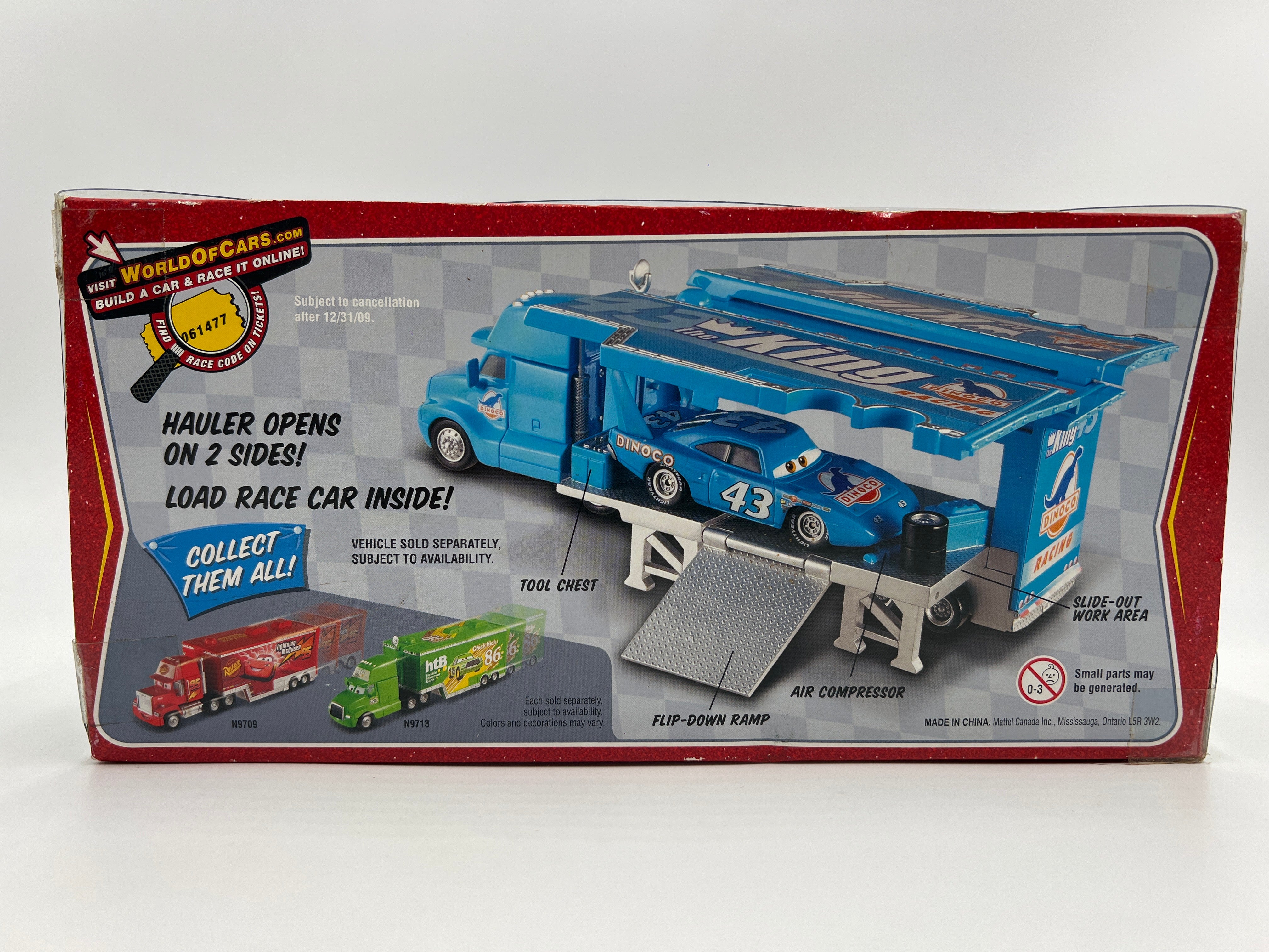 Disney Pixar The World Of Cars Hauler #3 Gray Hauler Dinoco Blue