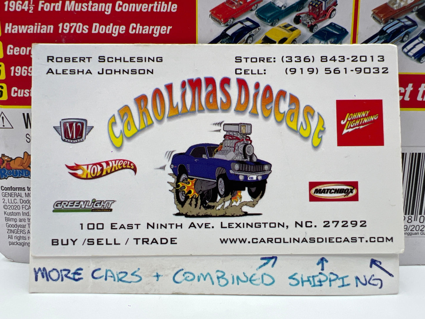 Johnny Lightning Storage Tin Release 1 Version A 1987 Chevy Monte Carlo SS White 1/2500