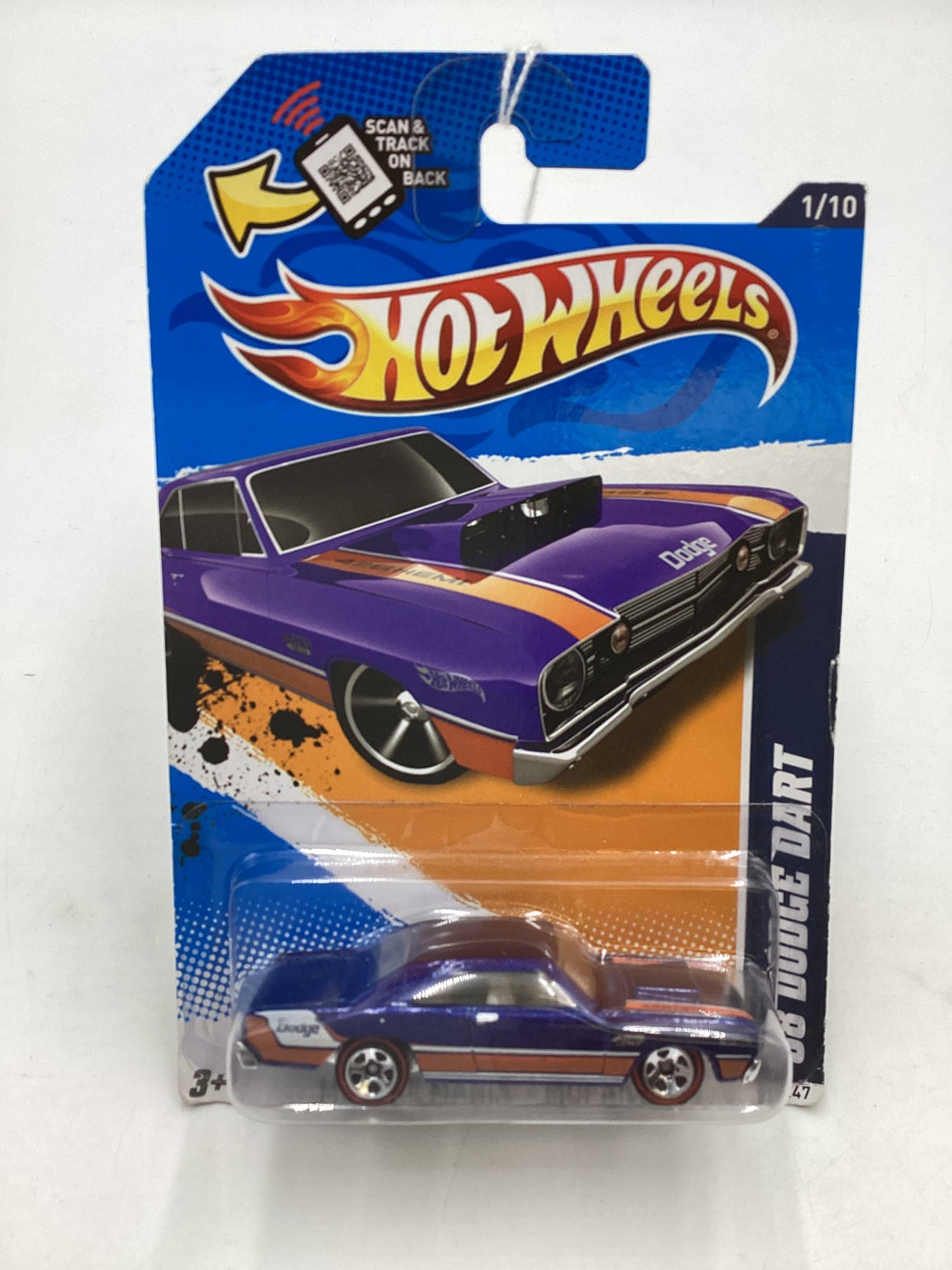 2012 Hot Wheels Muscle Mania Mopar #81 68 Dodge Dart Walmart Exclusive 237F