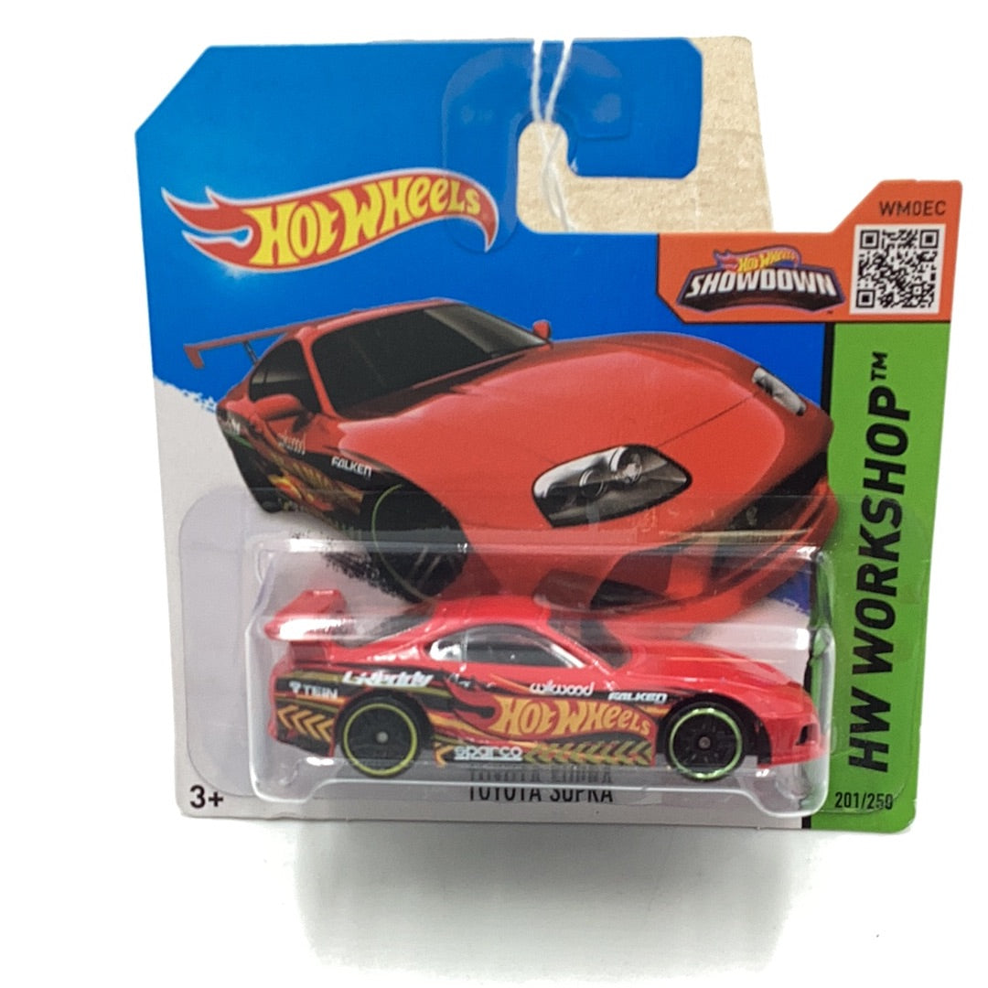 2015 Hot wheels #201 Toyota Supra short card with protector