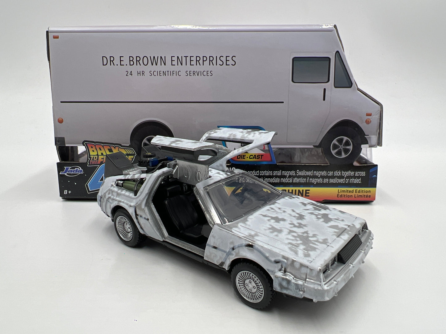 Jada 1/32 Scale Back To The Future 40 Years Edition Time Machine DMC DeLorean W/Box