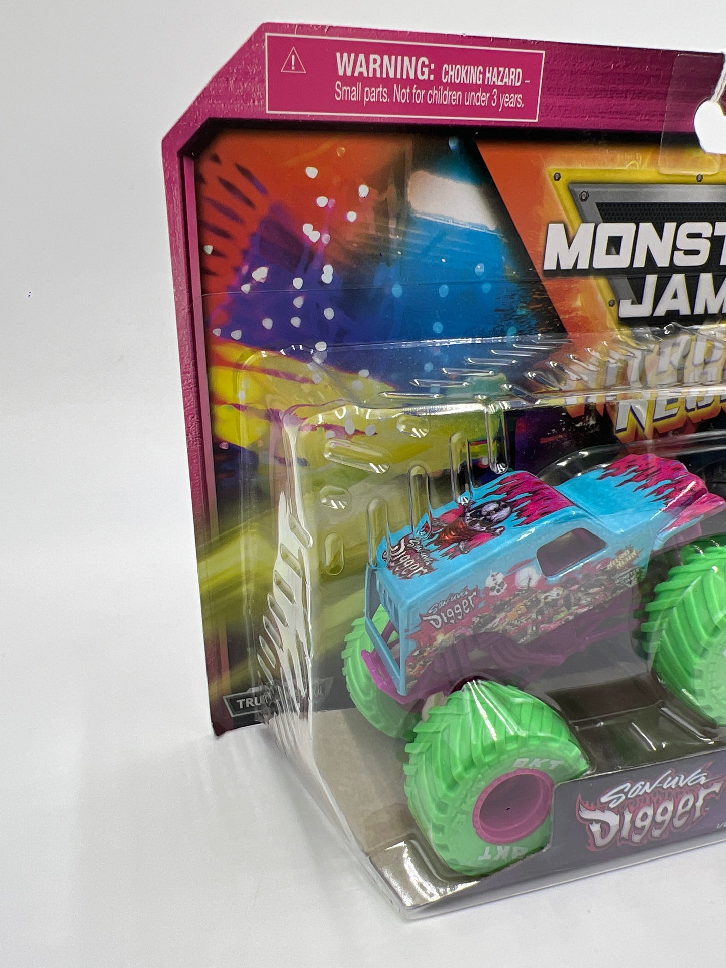 Monster Jam Nitro Neon Series 3 Walmart Exclusive Son-uva Digger Vs El Toro Loco