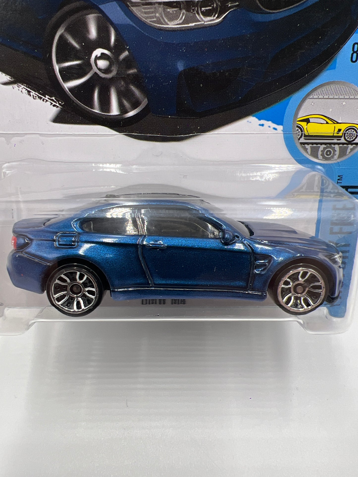 2017 Hot Wheels Factory Fresh #55 BMW M4 Blue (Bad Card) 105A
