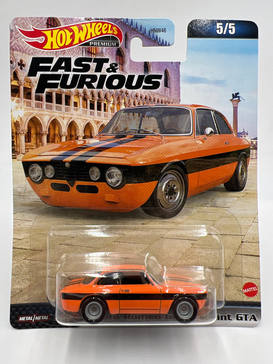 Hot Wheels Premium Fast & Furious #5 Alfa Romeo Giulia Sprint GTA Orange 246R