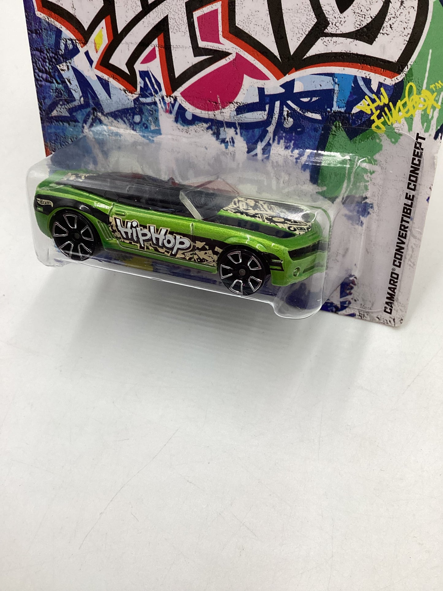 2013 Hot wheels Hip Hop #32 Camaro Convertible concept green 159B