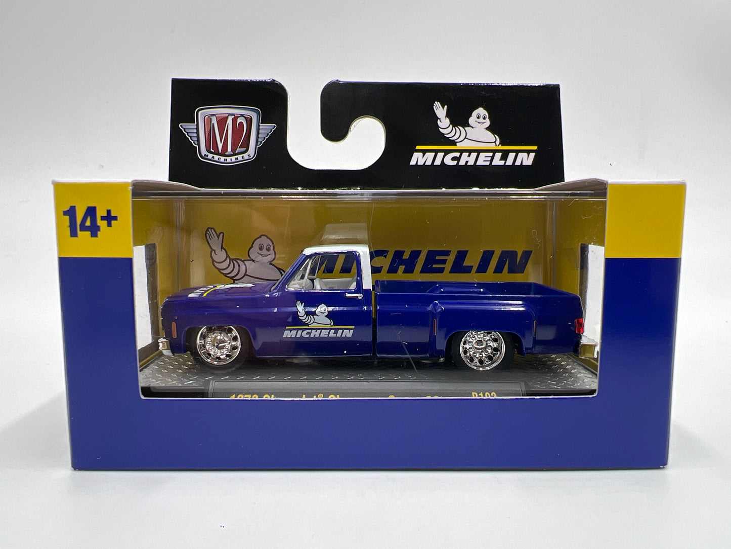 2025 M2 Machines Michelin 1973 Chevrolet Cheyenne Super 30 Blue R102