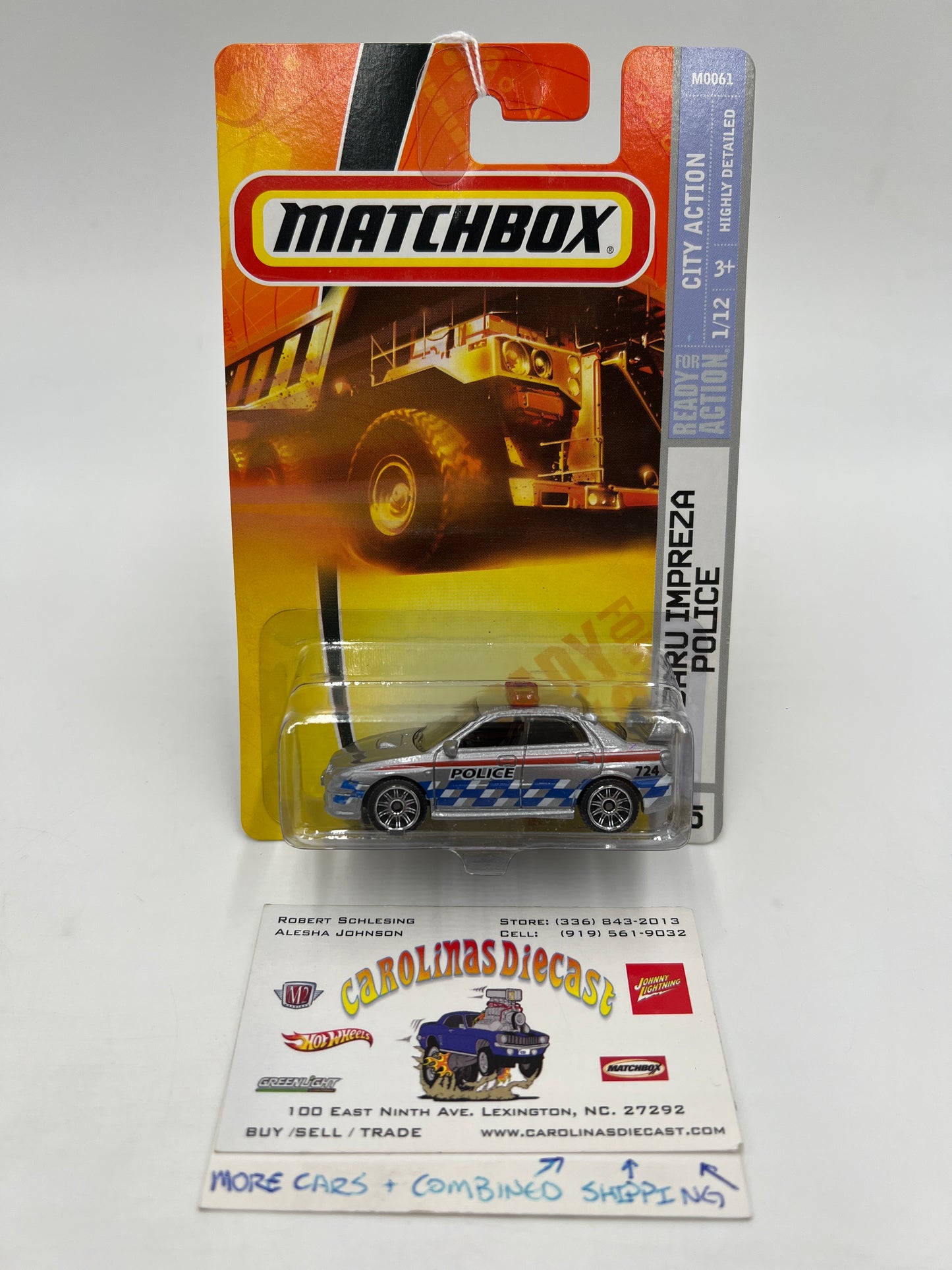Matchbox City Action #45 Subaru Impreza Police Silver