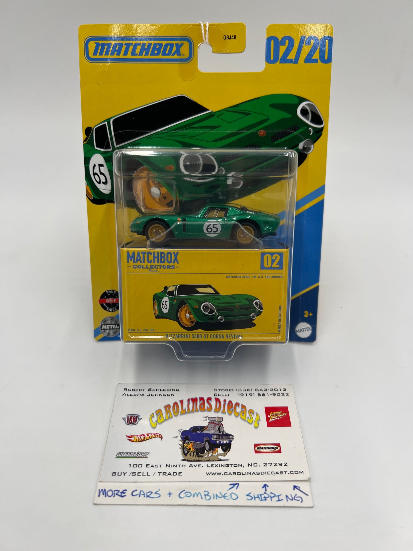 2025 Matchbox Collectors #2 Bizzarrini 5300 GT Corsa Revival Green 166D