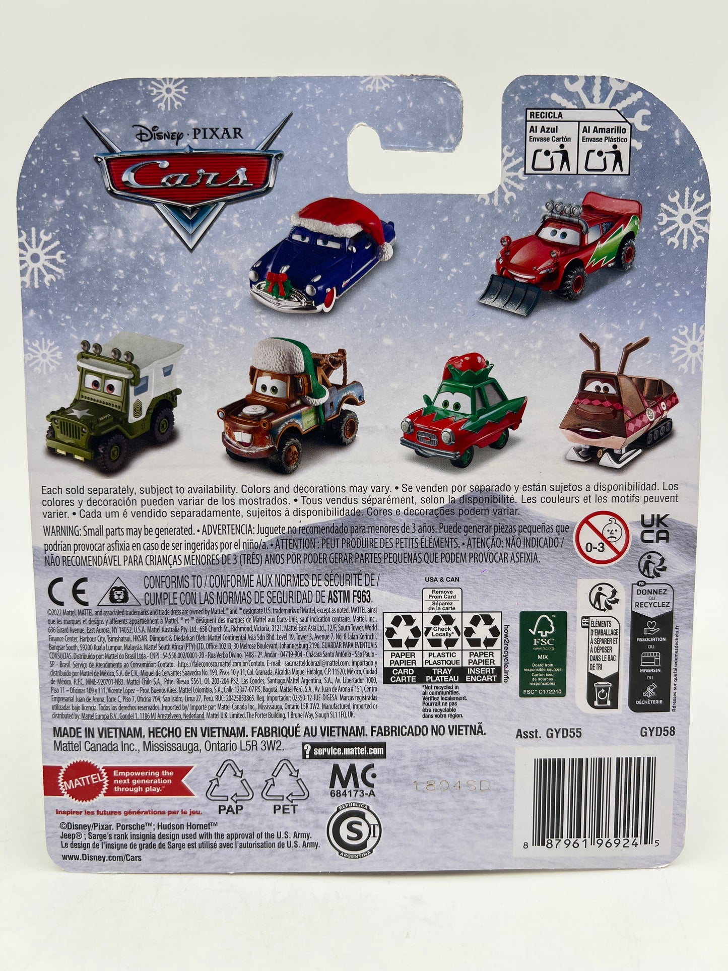 Disney Pixar Cars Winter Christmas Edition Sally 137F