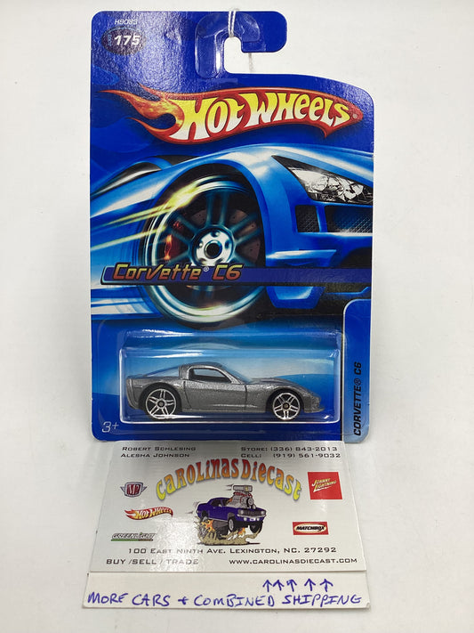 2005 Hot Wheels #175 Corvette C6 Kmart Exclusive Silver 238F