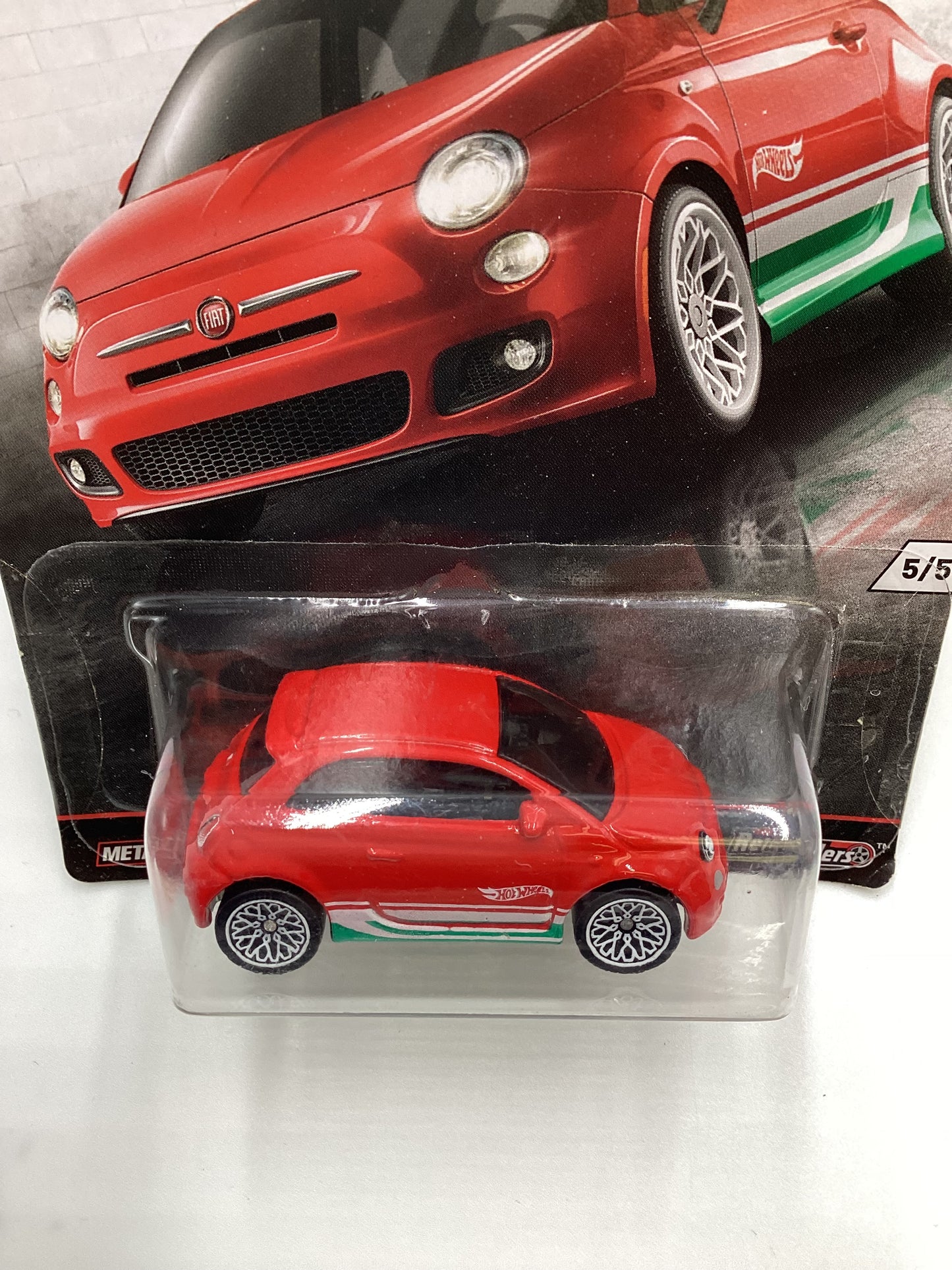 Hot Wheels Euro Style #5 Fiat 500 Bad Card 244O