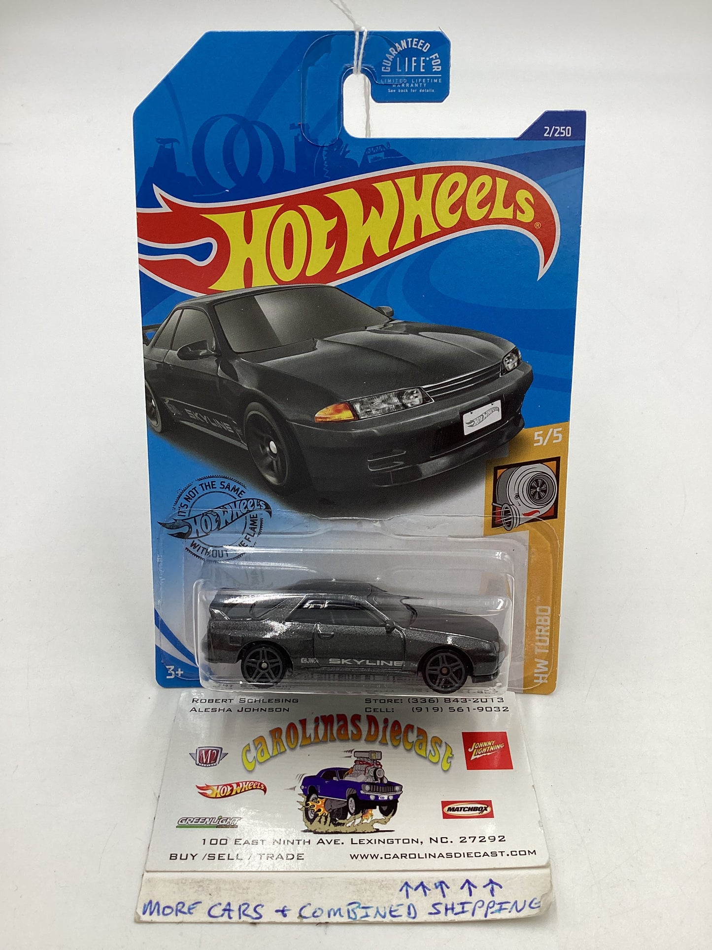 2019 Hot Wheels #002 Nissan Skyline GT-R (BNR32) 82B