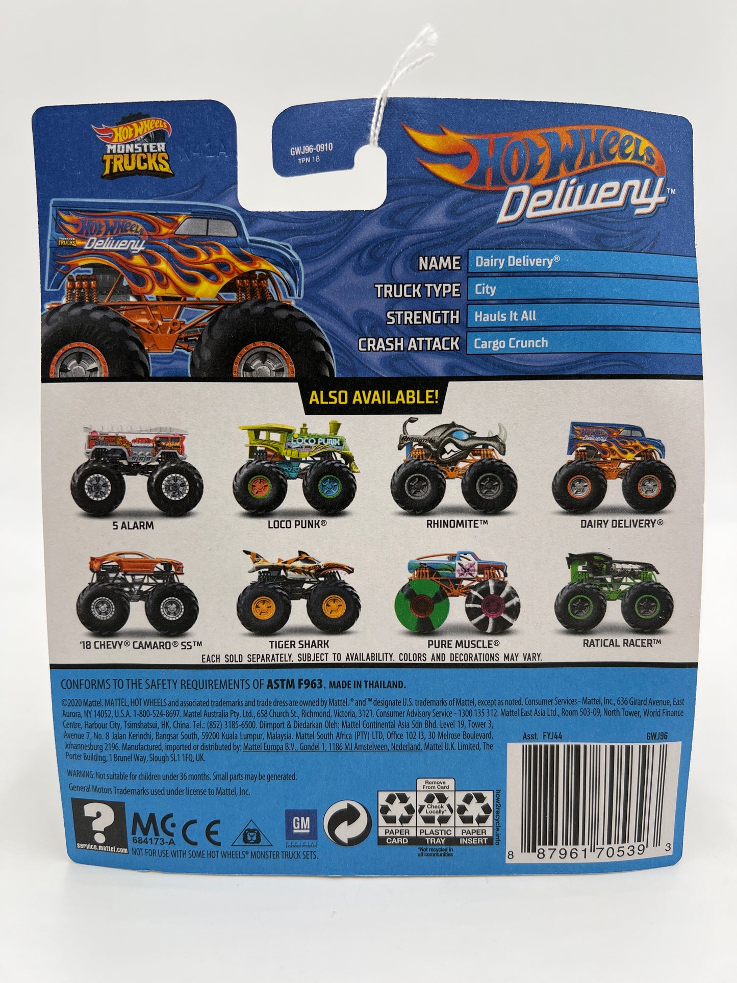 Hot Wheels Monster Trucks HW Flames #9 Hot Wheels Delivery 129H