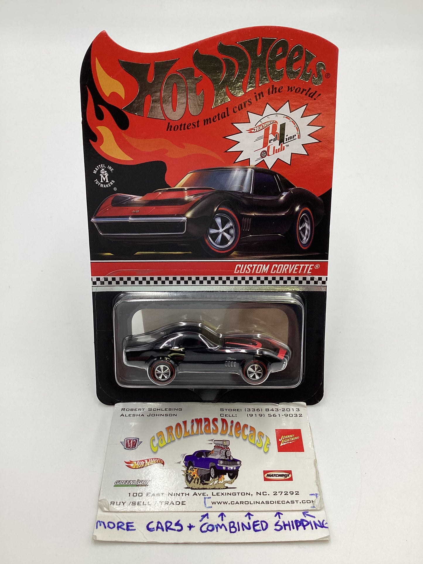 2022 Hot Wheels RLC #22365/25000 Custom Corvette Black