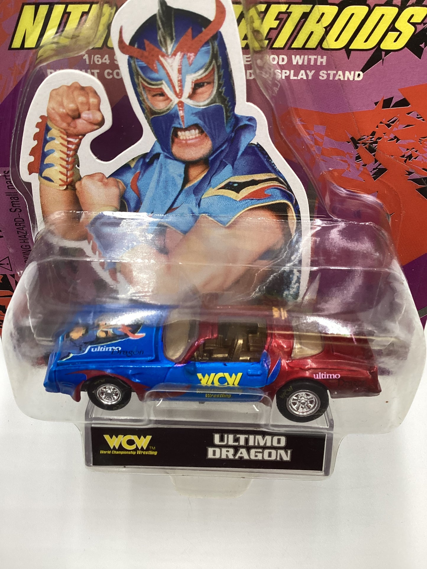 Racing Champions WCW Nitro Streetrods Ultimo Dragon Pontiac Firebird Trans Am Red/Blue SR