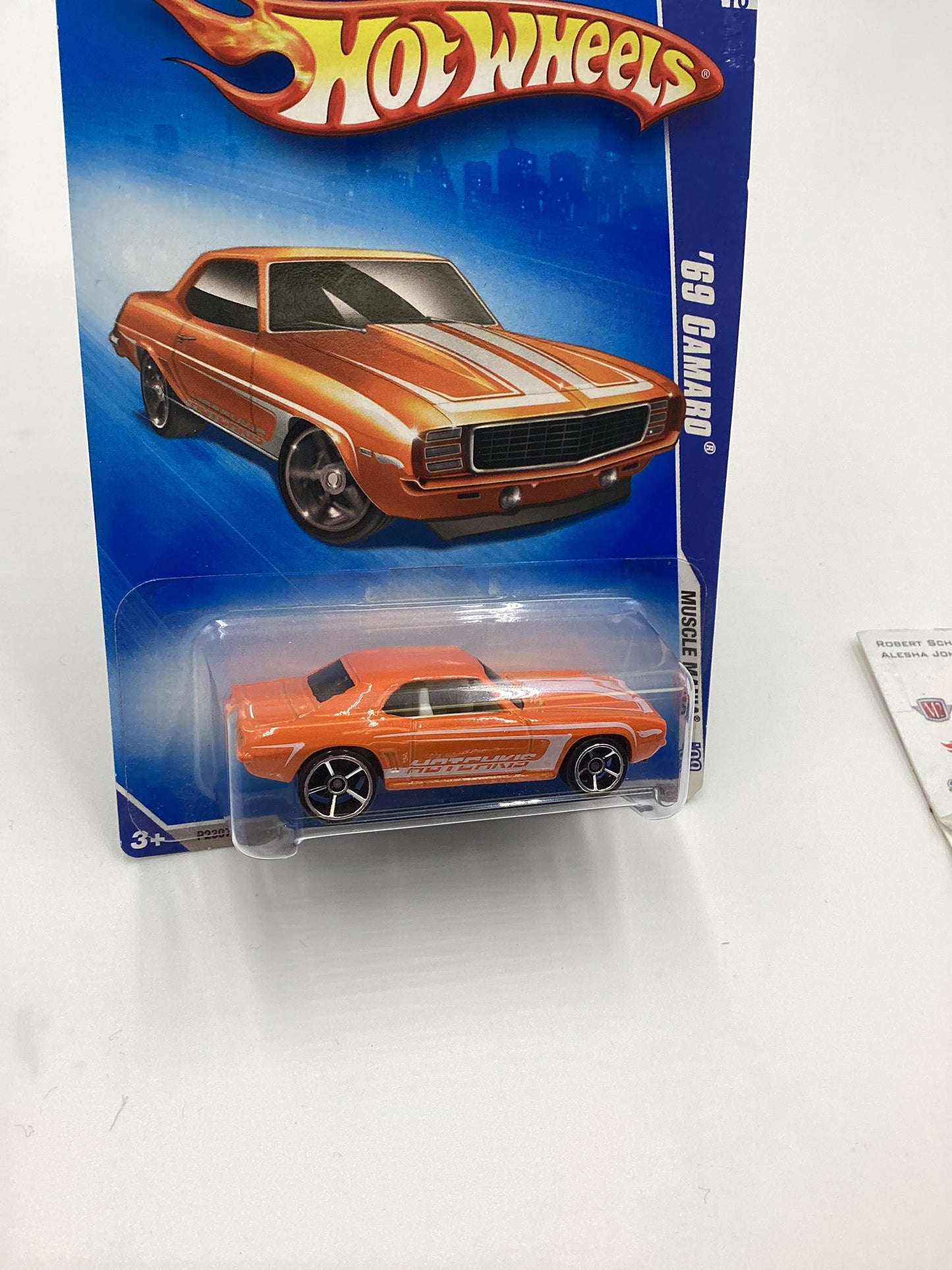 2009 Hot wheels #077 69 Camaro Orange Hotchkiss 2C