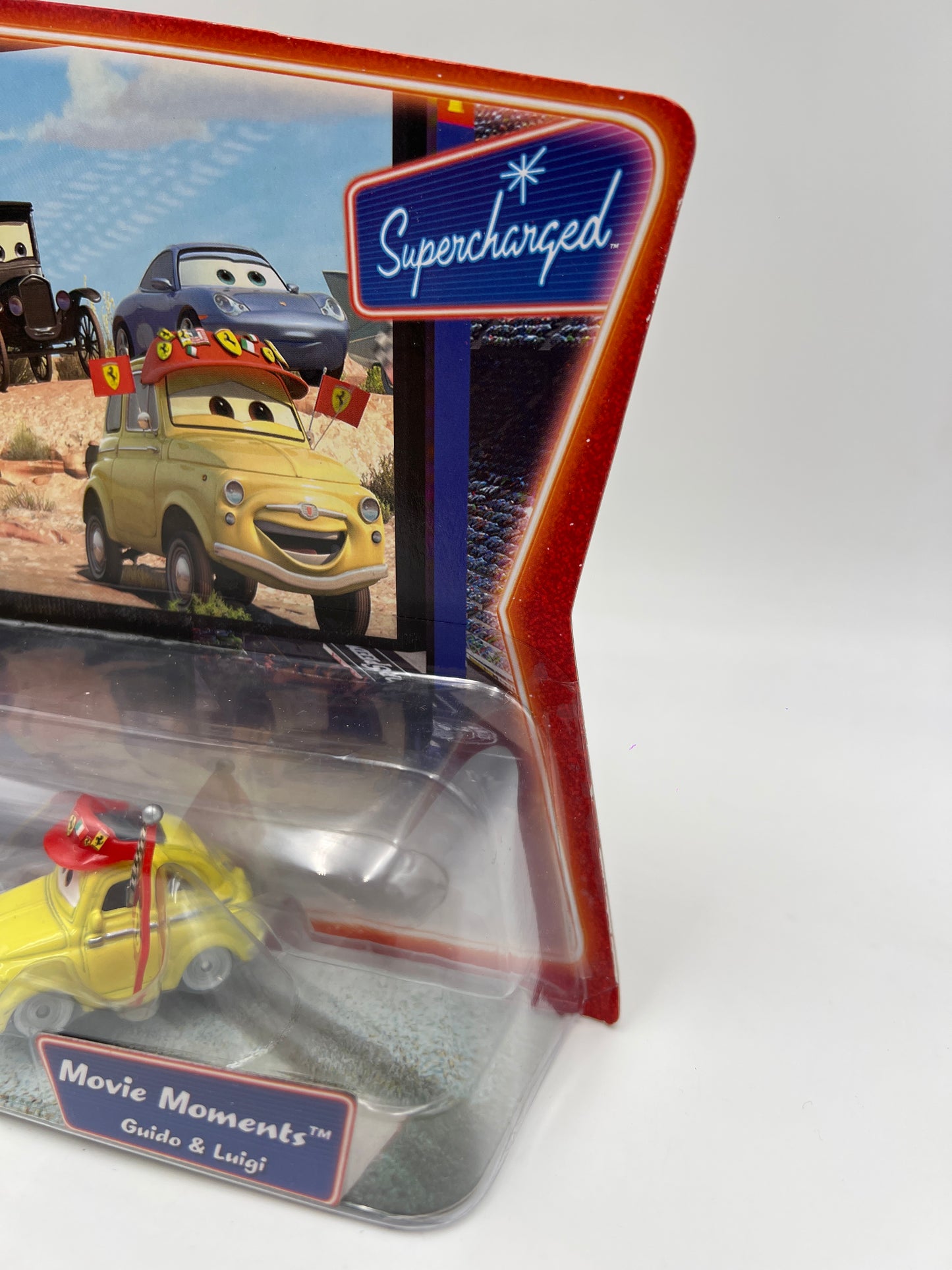 Disney Pixar Cars Supercharged 2 Pack Movie Moments Guido & Luigi Ferrari