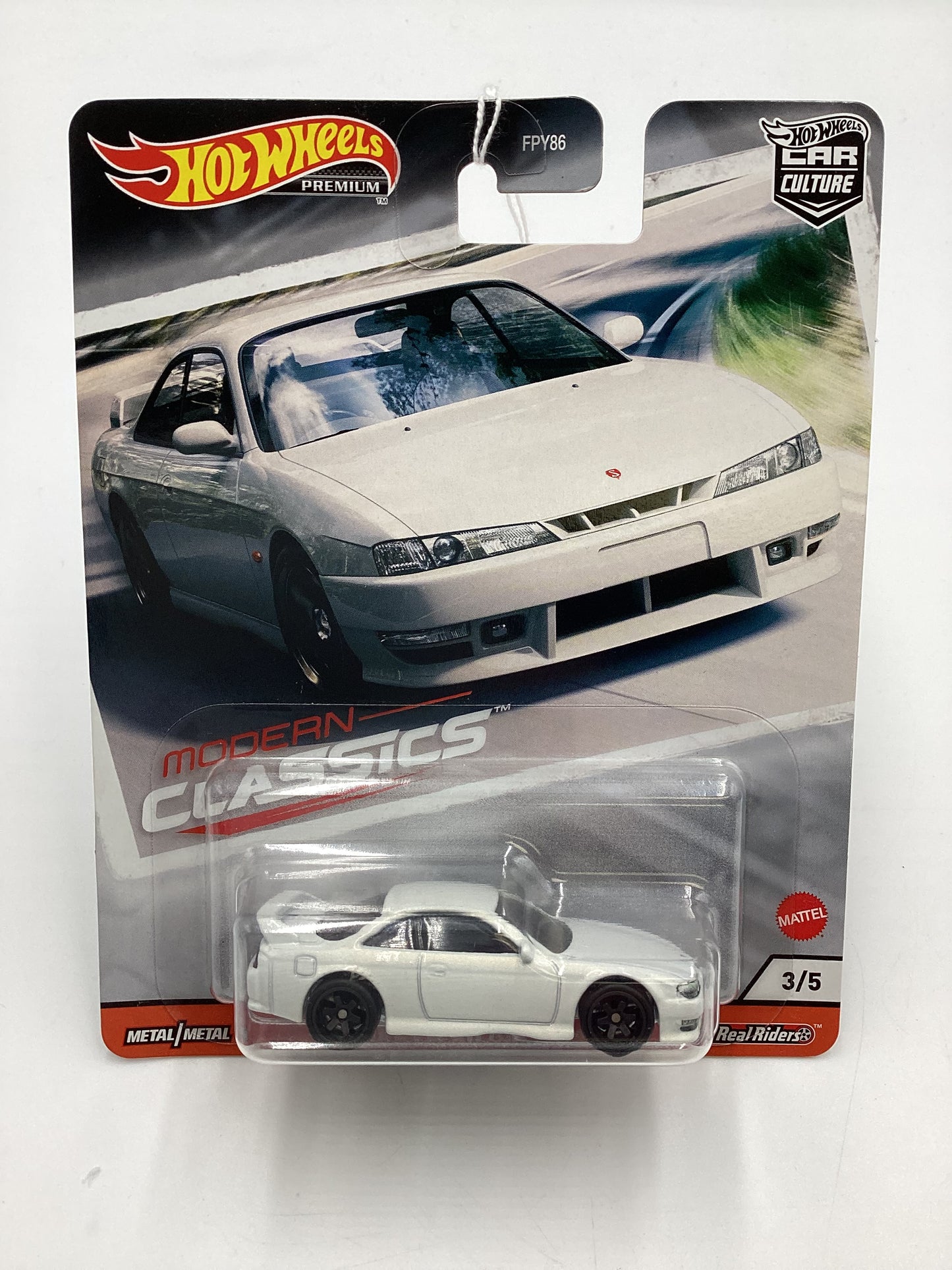 Hot Wheels Premium Car Culture Modern Classics #3 Nissan Silvia S14 White 254A