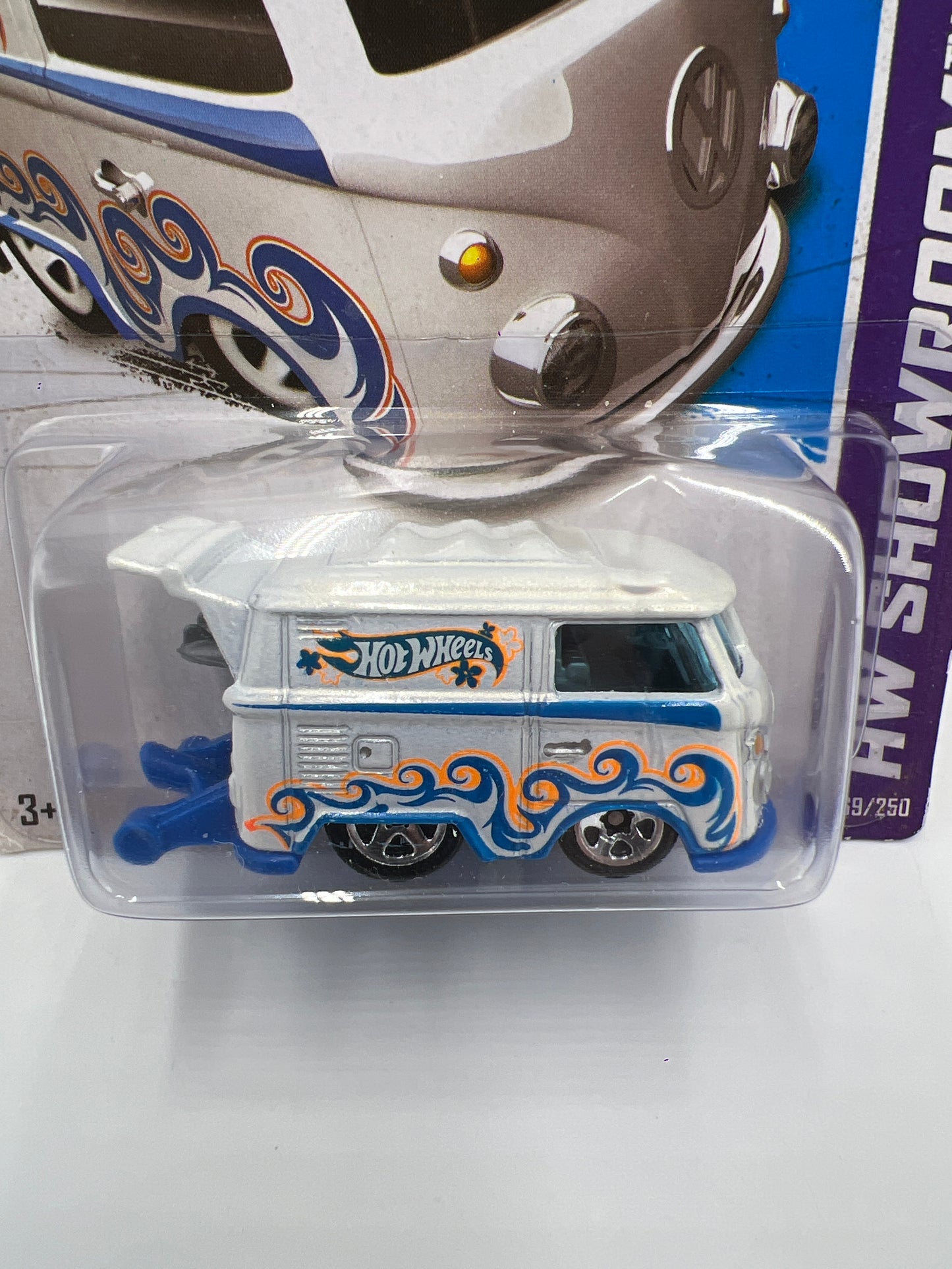 2013 Hot Wheels Showroom #169 Kool Kombi White Blister Not Perfect 97D