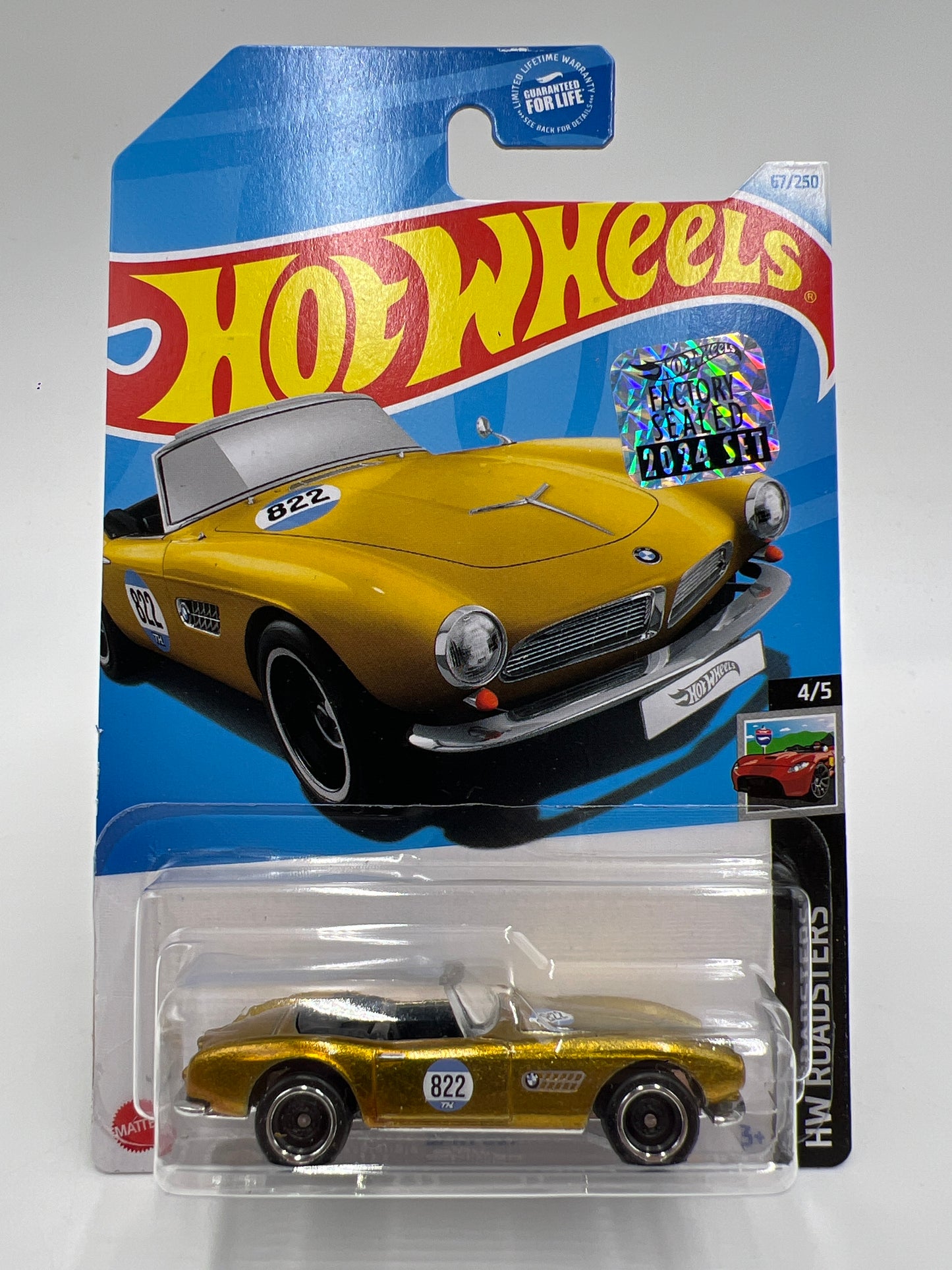 2024 Hot Wheels Factory Sealed Super Treasure Hunt #67 BMW 507 Gold W/Protector