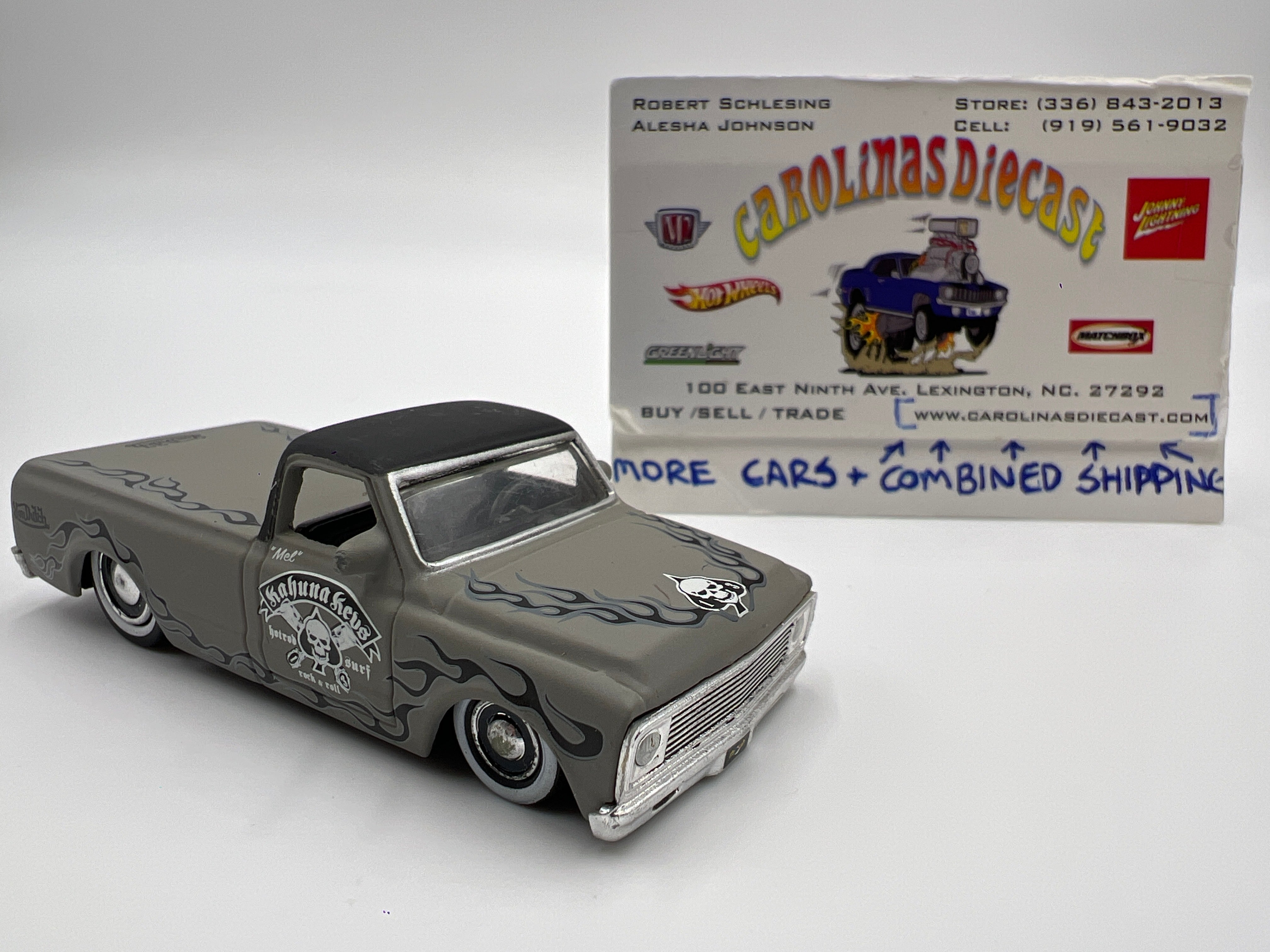 Jada Toys Von Dutch 1972 Chevrolet Cheyenne Pickup Primer Gray