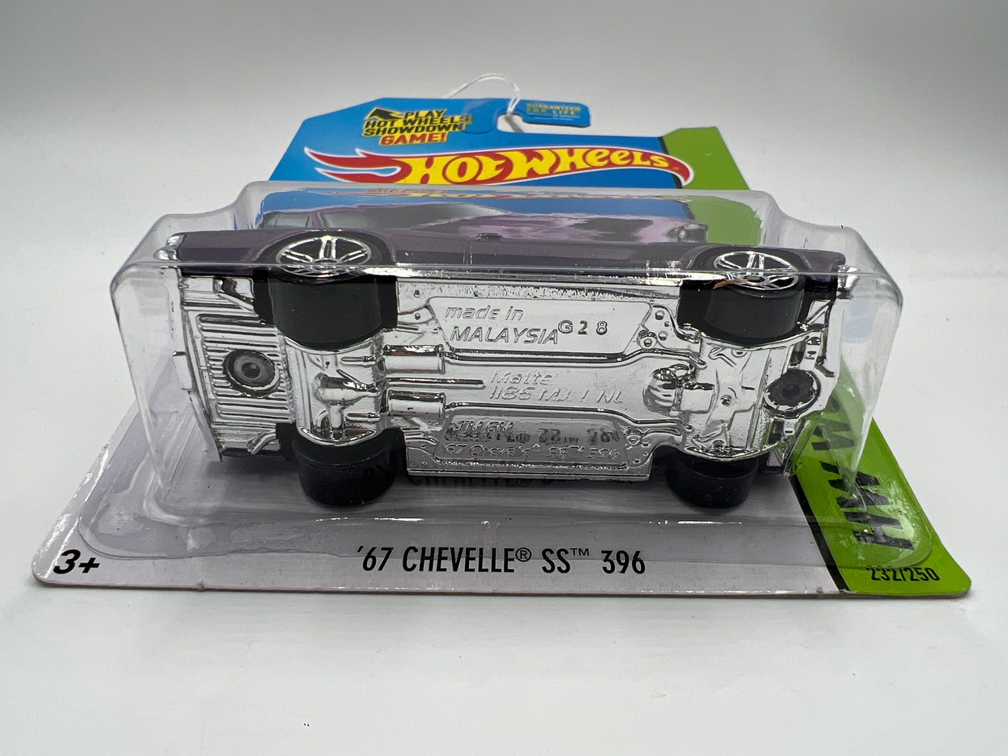 2014 Hot Wheels Workshop #232 67 Chevelle SS 396 Purple 16B