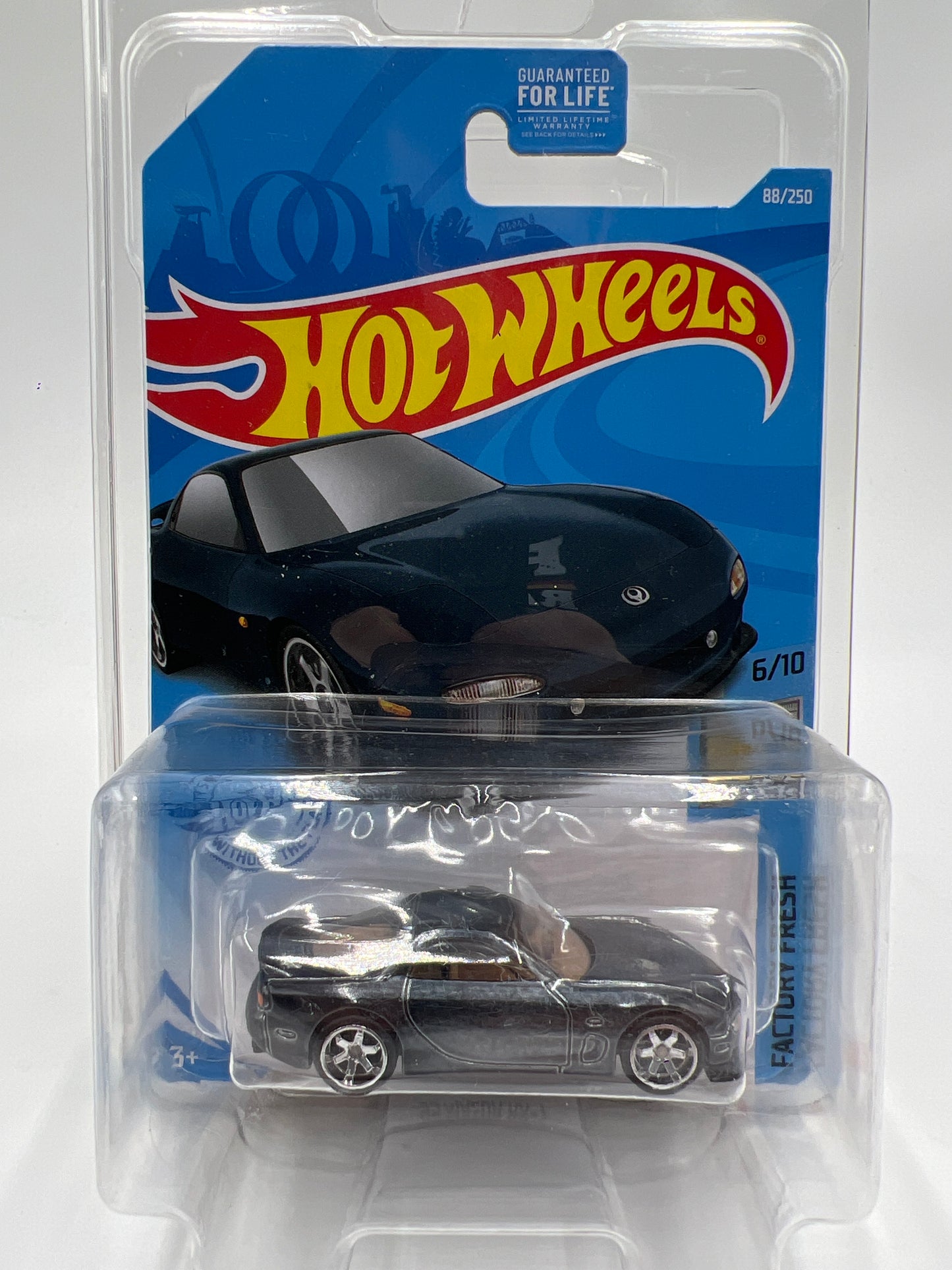 2021 Hot Wheels Super Treasure Hunt #88 95 Mazda RX-7 Black W/Protector