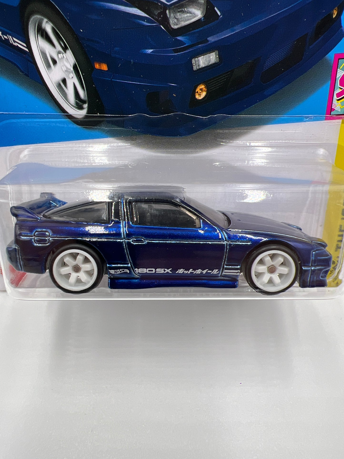 2024 Hot Wheels M Case Super Treasure Hunt #211 96 Nissan 180SX Type X Blue W/Protector