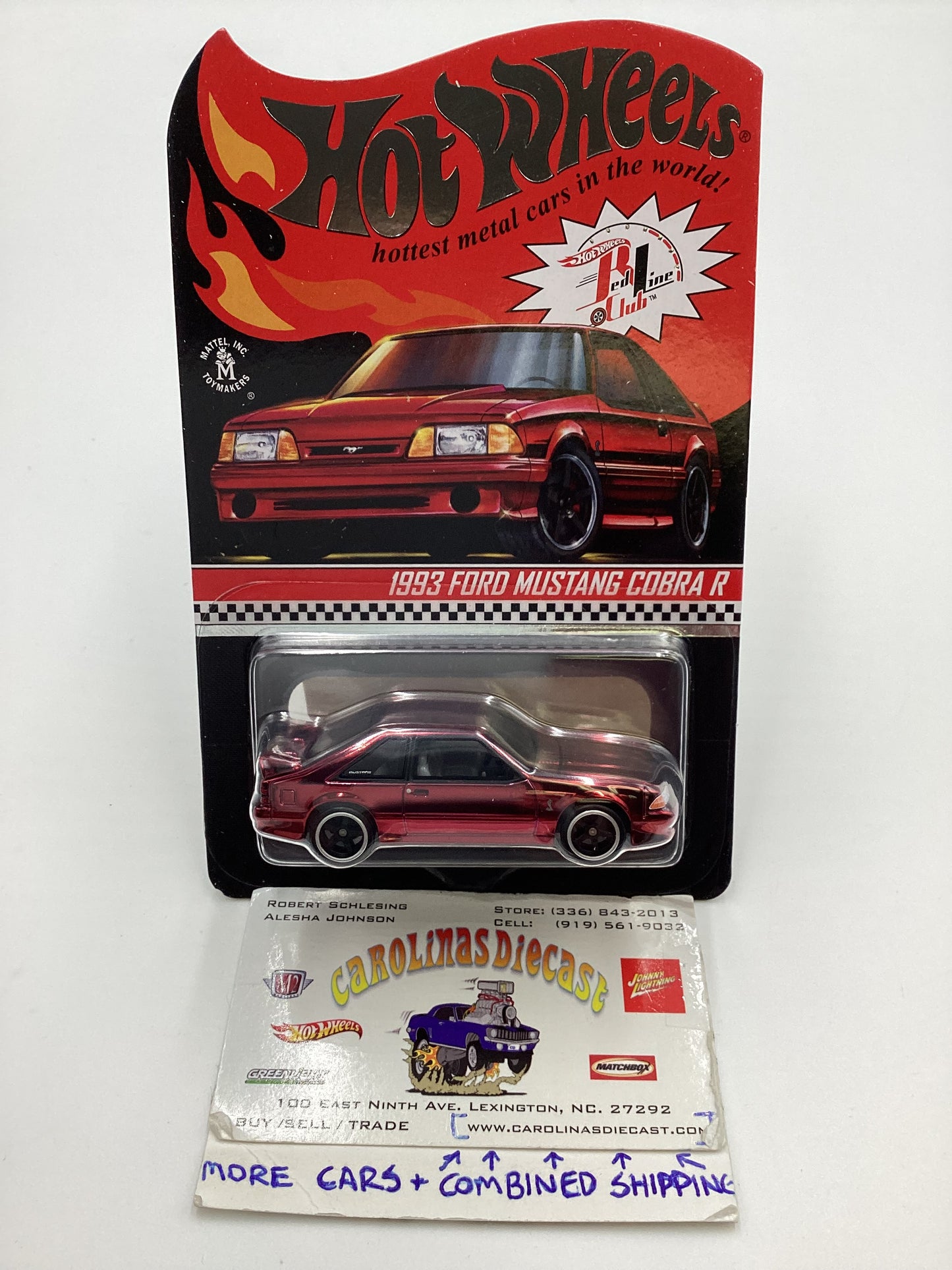 2021 Hot Wheels RLC 1993 Ford Mustang Cobra R Red